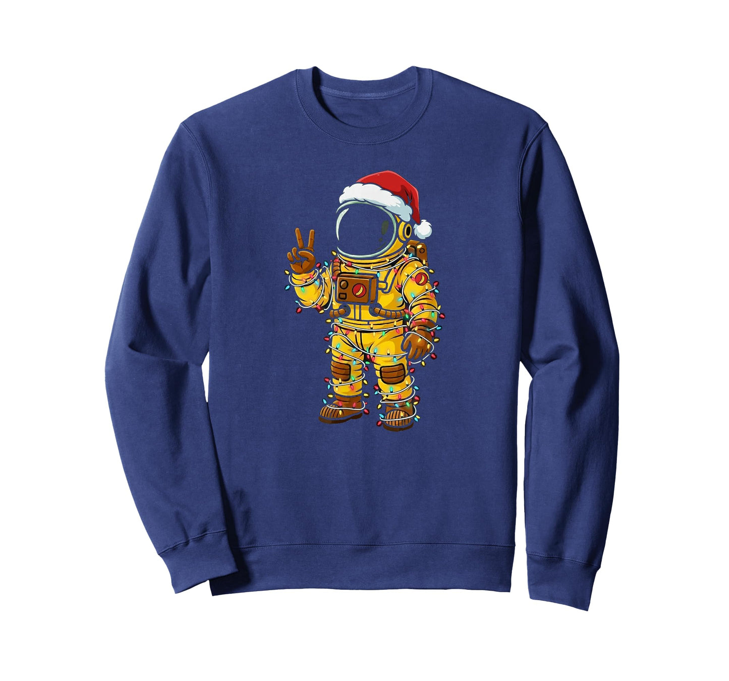 Bananaut Space Explorer - Christmas Astronaut Lights T-Shirt