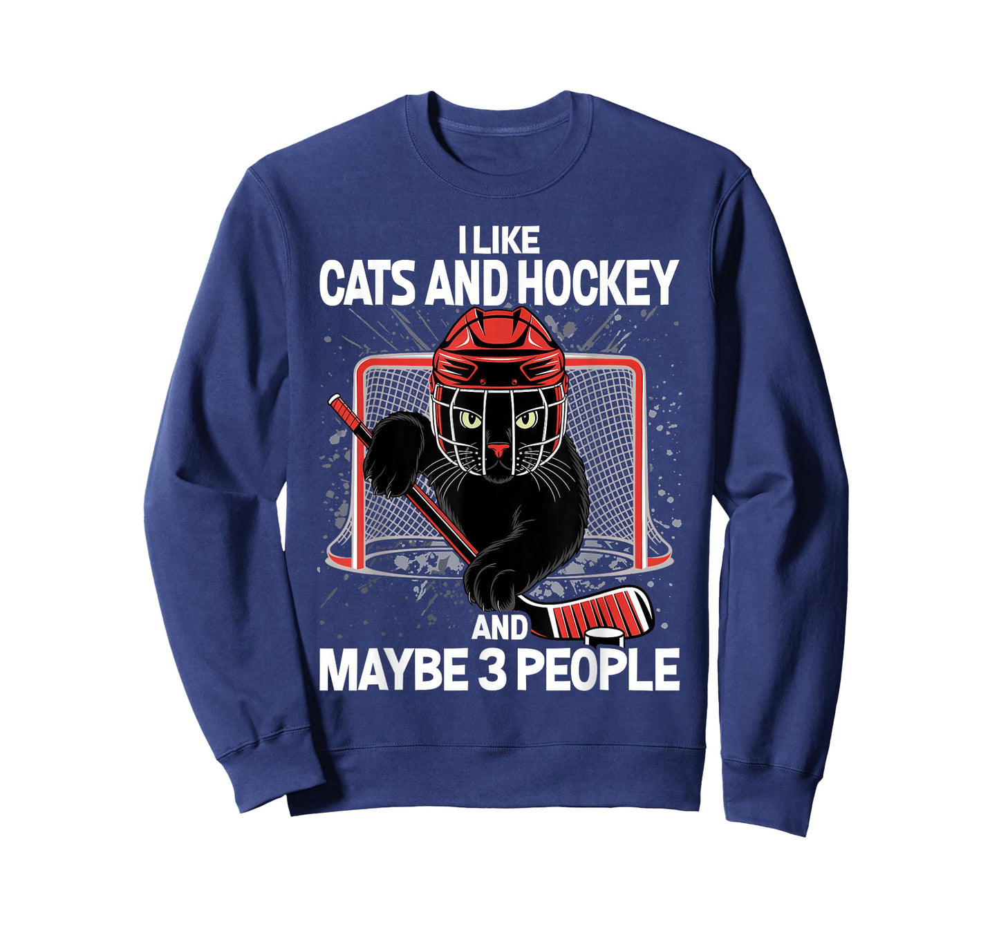 I Like Cats and Hockey and Maybe 3 People T-Shirt