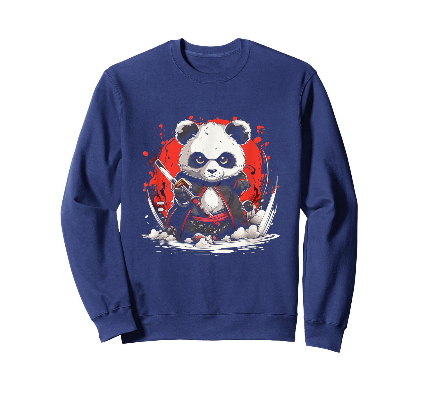 Japanese Art Panda Ninja Anime Style Japan Samurai Panda T-Shirt