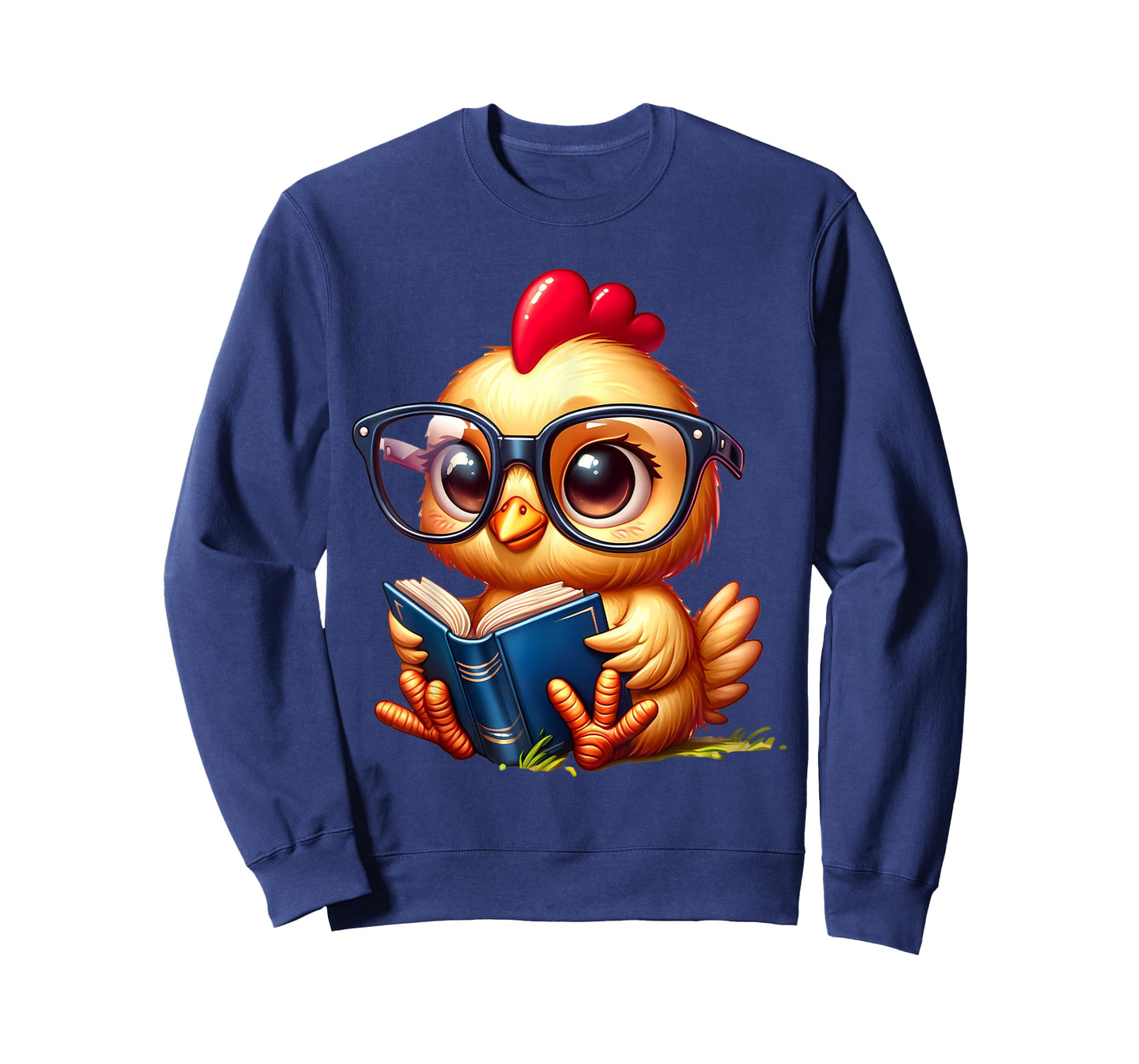 Chicken Reading a Book Farm Animal Chick T-Shirt