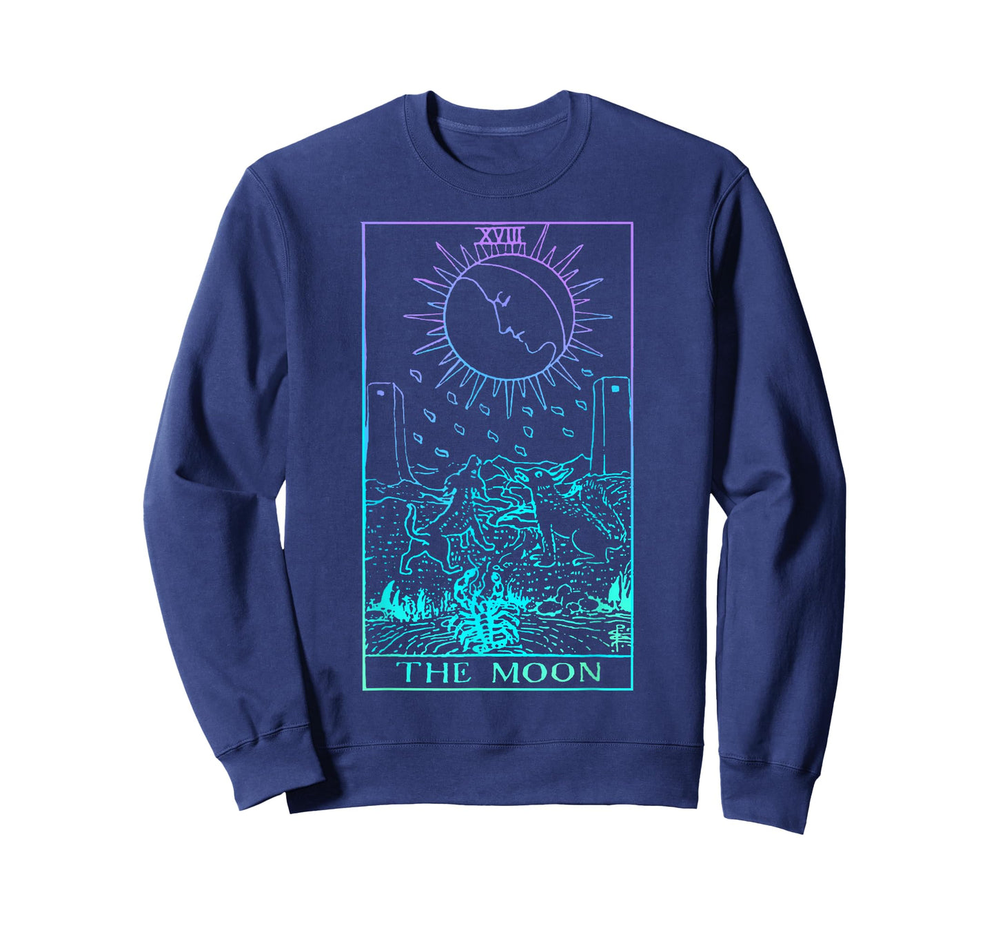The Moon Tarot Card Rider Waite Witchy T-Shirt