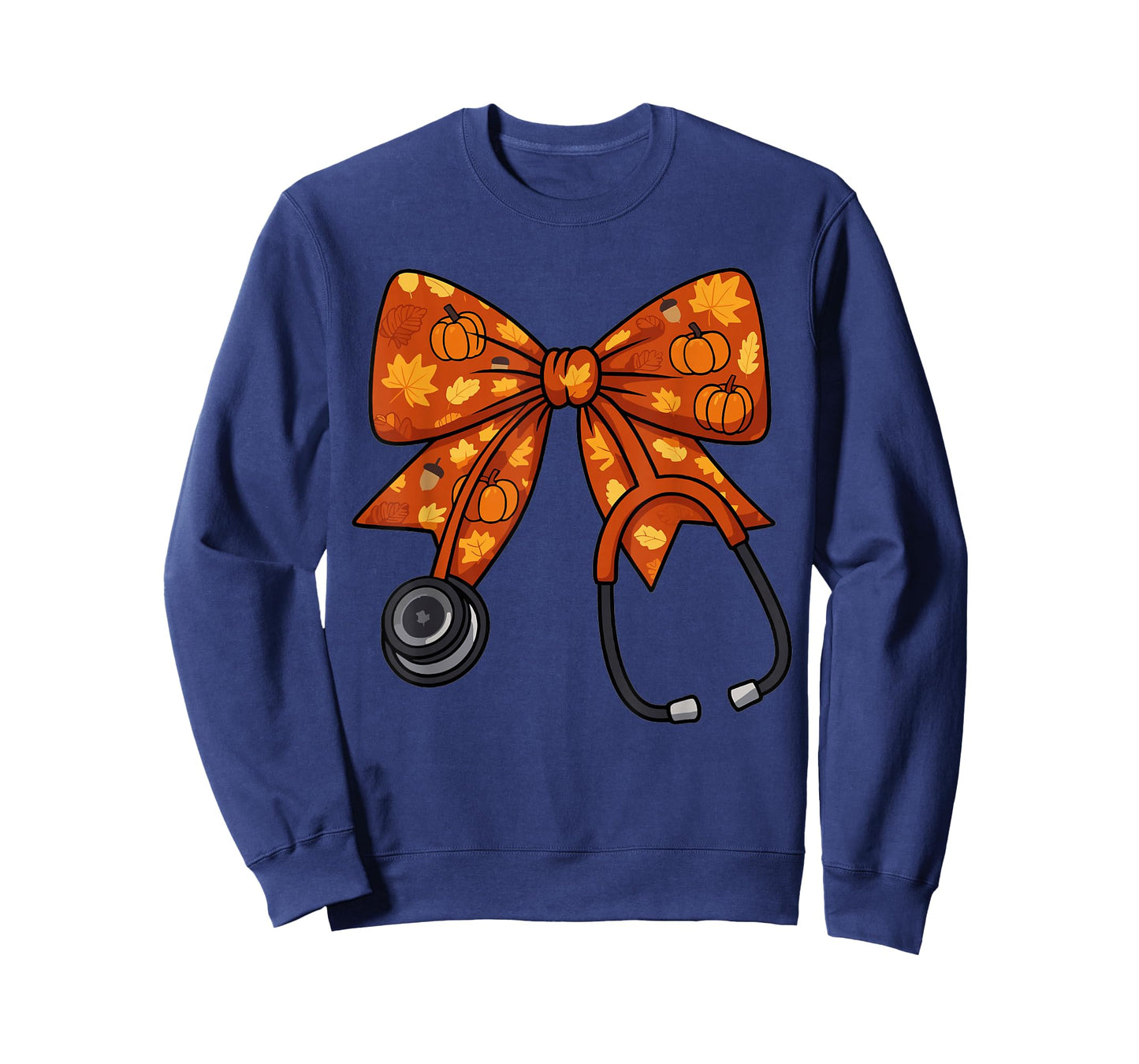 Cute Fall Nurse Coquette Bow Stethoscope Autumn Doctor T-Shirt