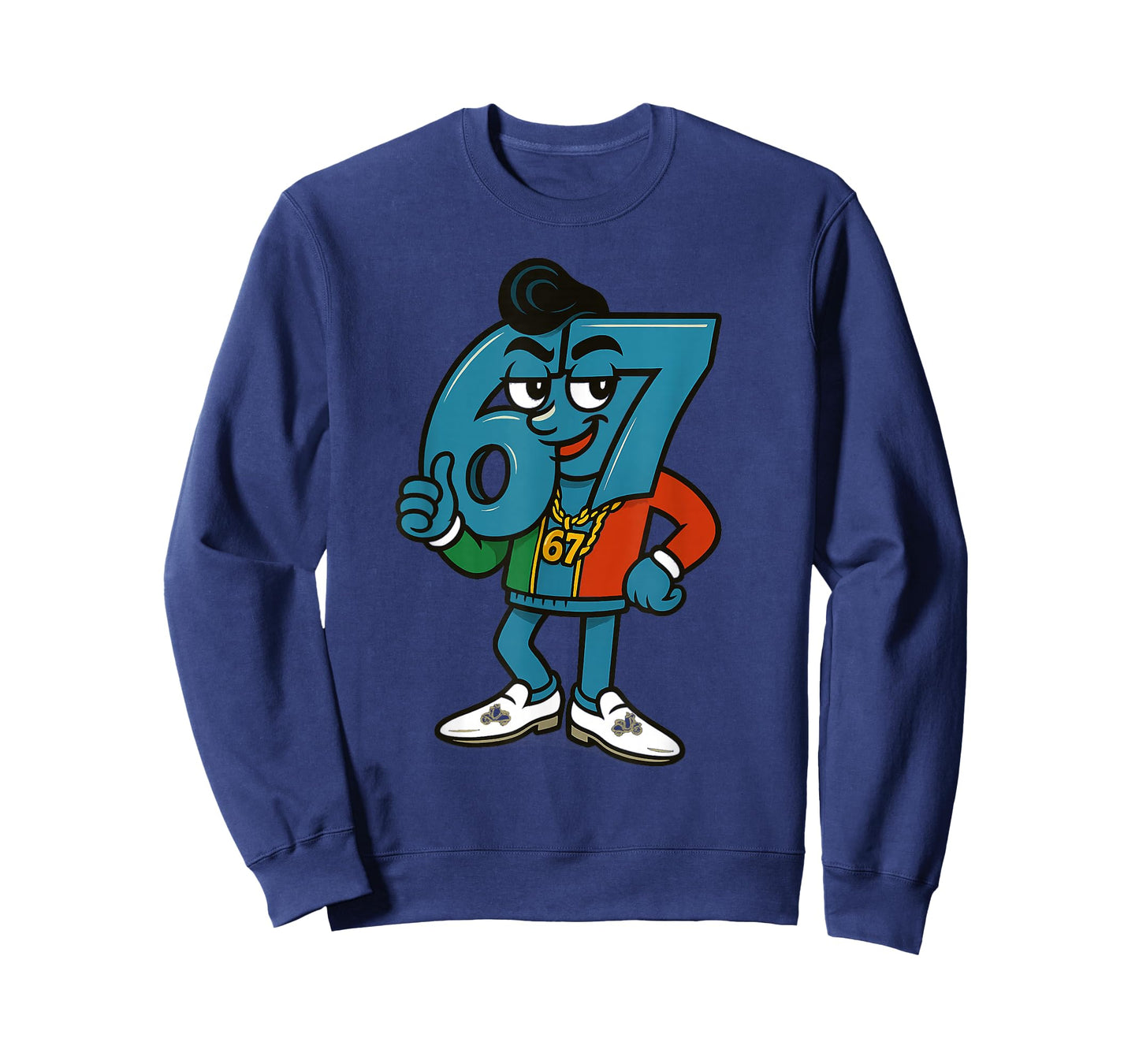 Retro Six Seven Sessantasette 67 Meme Funny Italian Brainrot T-Shirt