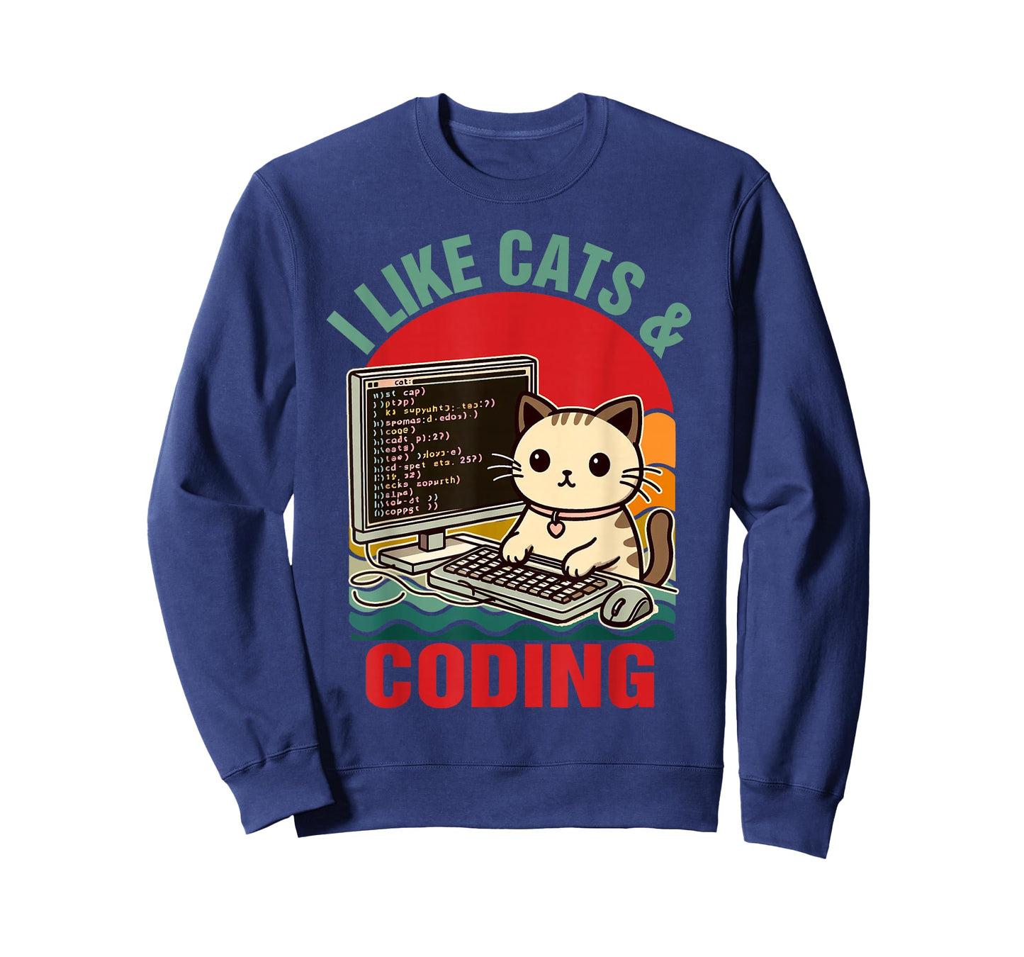 Coder Programmer Cat Lover Cat Dad I Like Cats & Coding T-Shirt