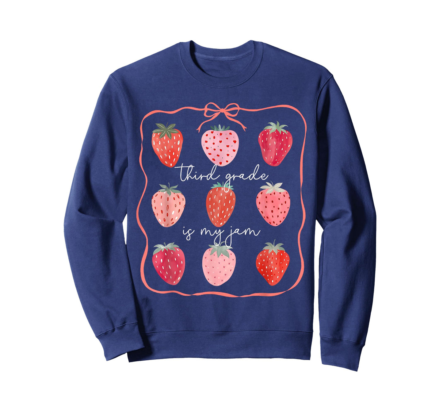 Third Grade is My Jam 3rd Grade Strawberry Back to School T-Shirt