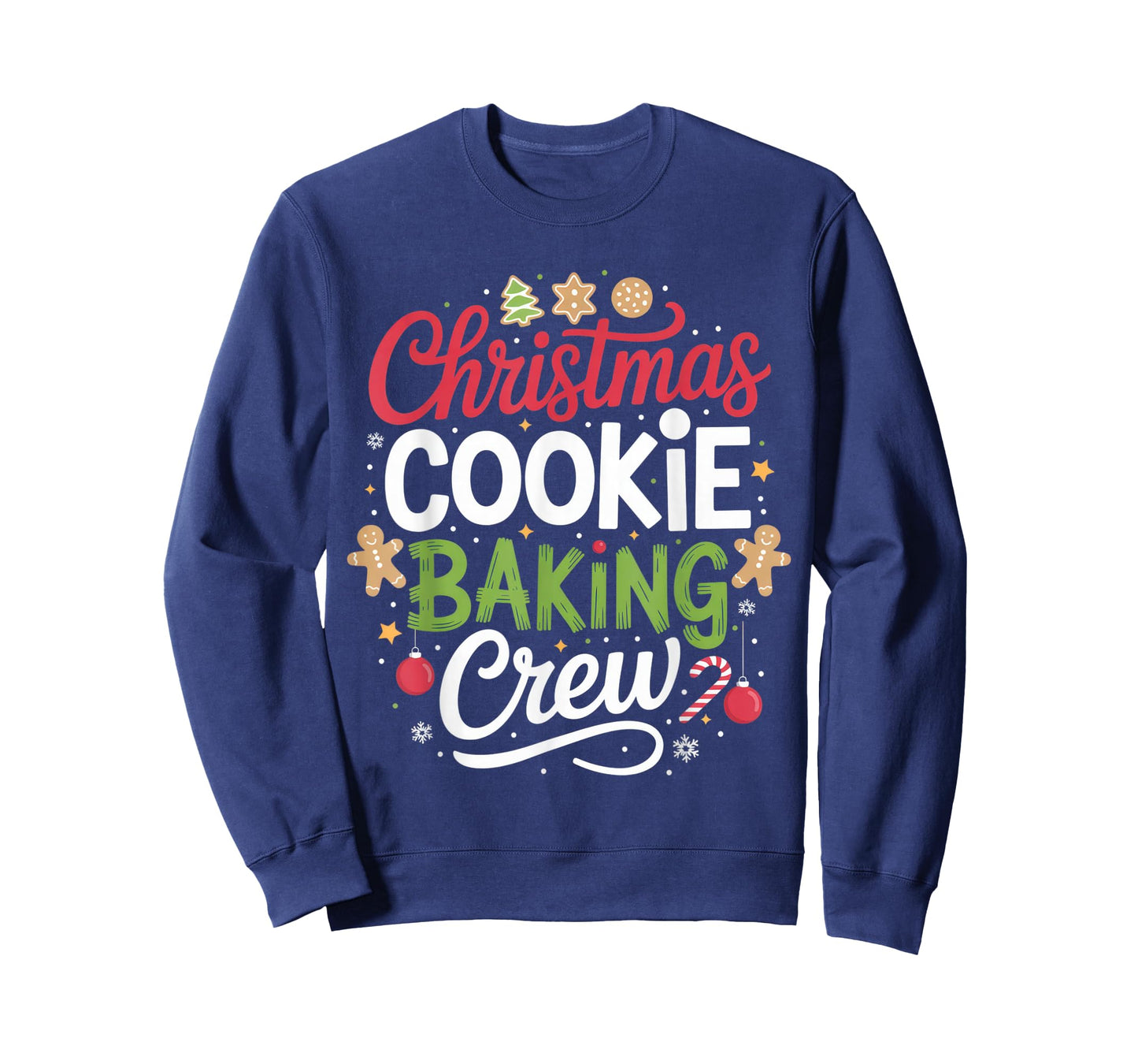 Christmas Cookie Baking Crew Mom Funny Proud Holiday T-Shirt