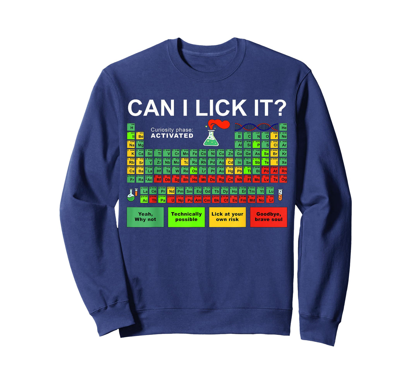Can I Lick It Periodic Table Of Elements Science Student T-Shirt