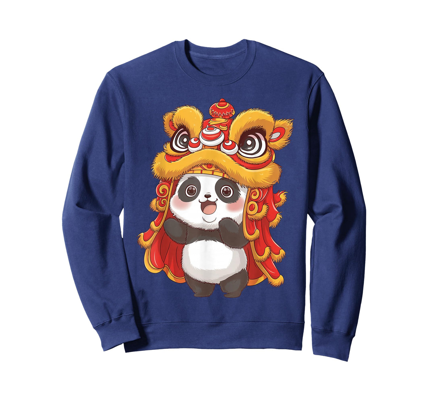 Chinese Lunar New Year Lion Dance Cute Panda China Culture T-Shirt
