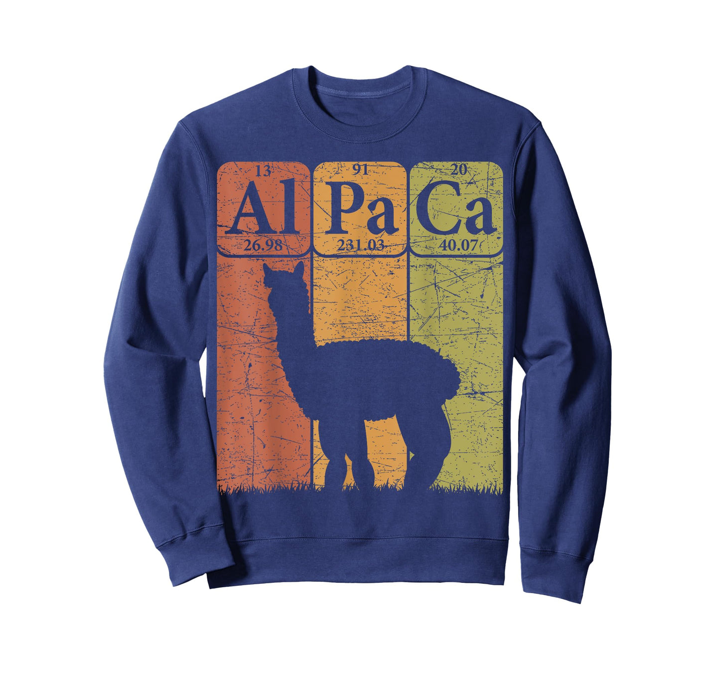 Alpaca Periodic Table Elements Llama Alpaca Vintage T-Shirt