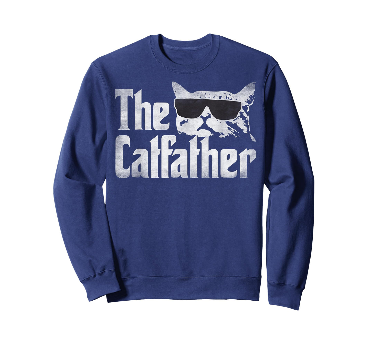 The Catfather Funny Cat Dad Fathers Day Vintage Father's Day T-Shirt