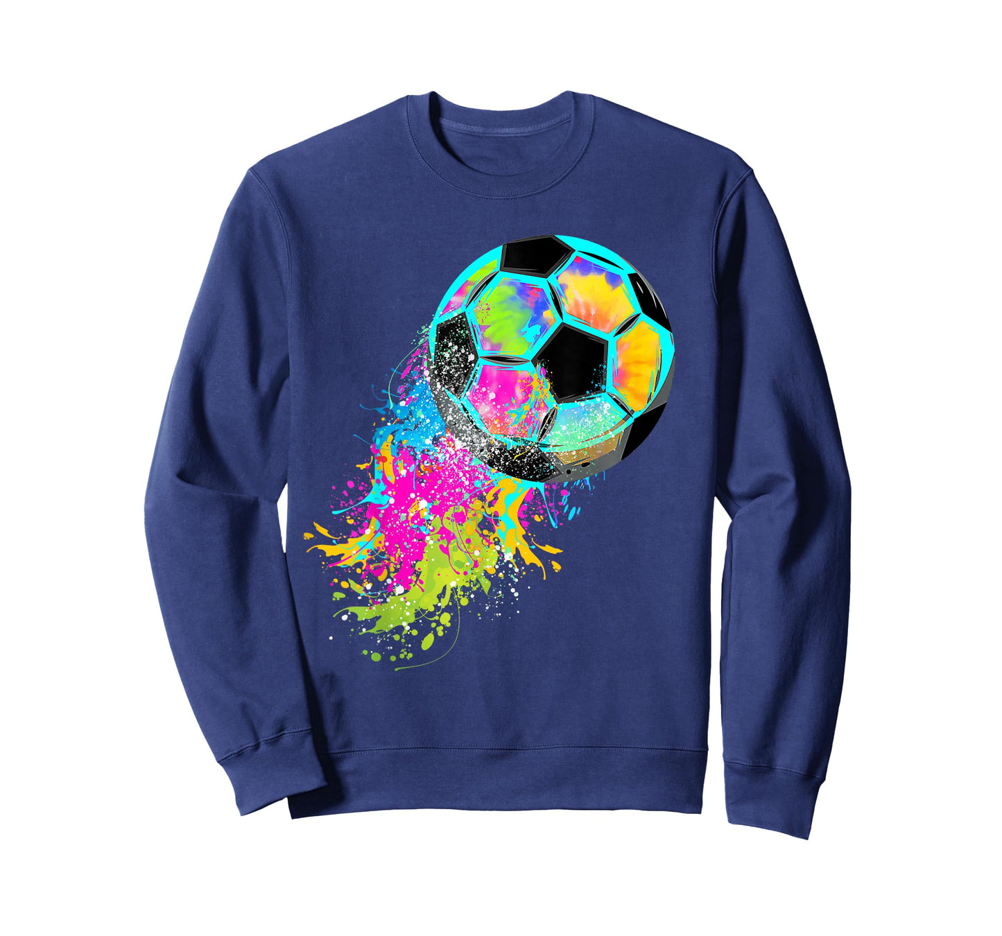 Colorful Tie Dye Soccer Ball T-Shirt