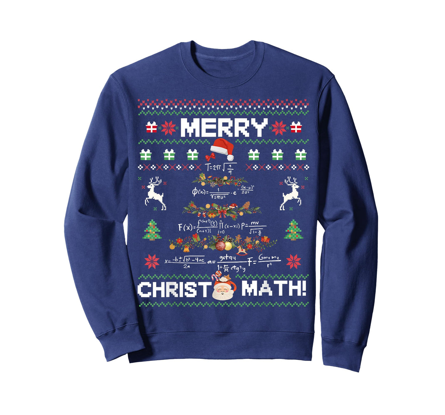 Merry Christmath Funny Christmas Math Tree Student Teacher T-Shirt