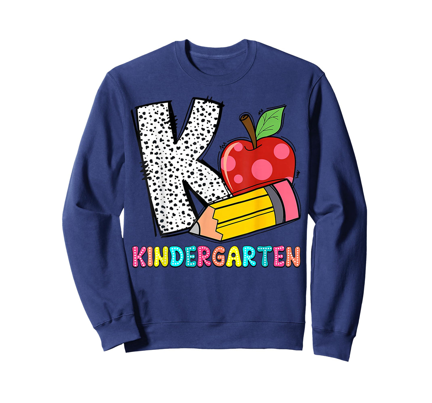 K is for Kindergarten Teacher Pencil Apple Back to School T-Shirt