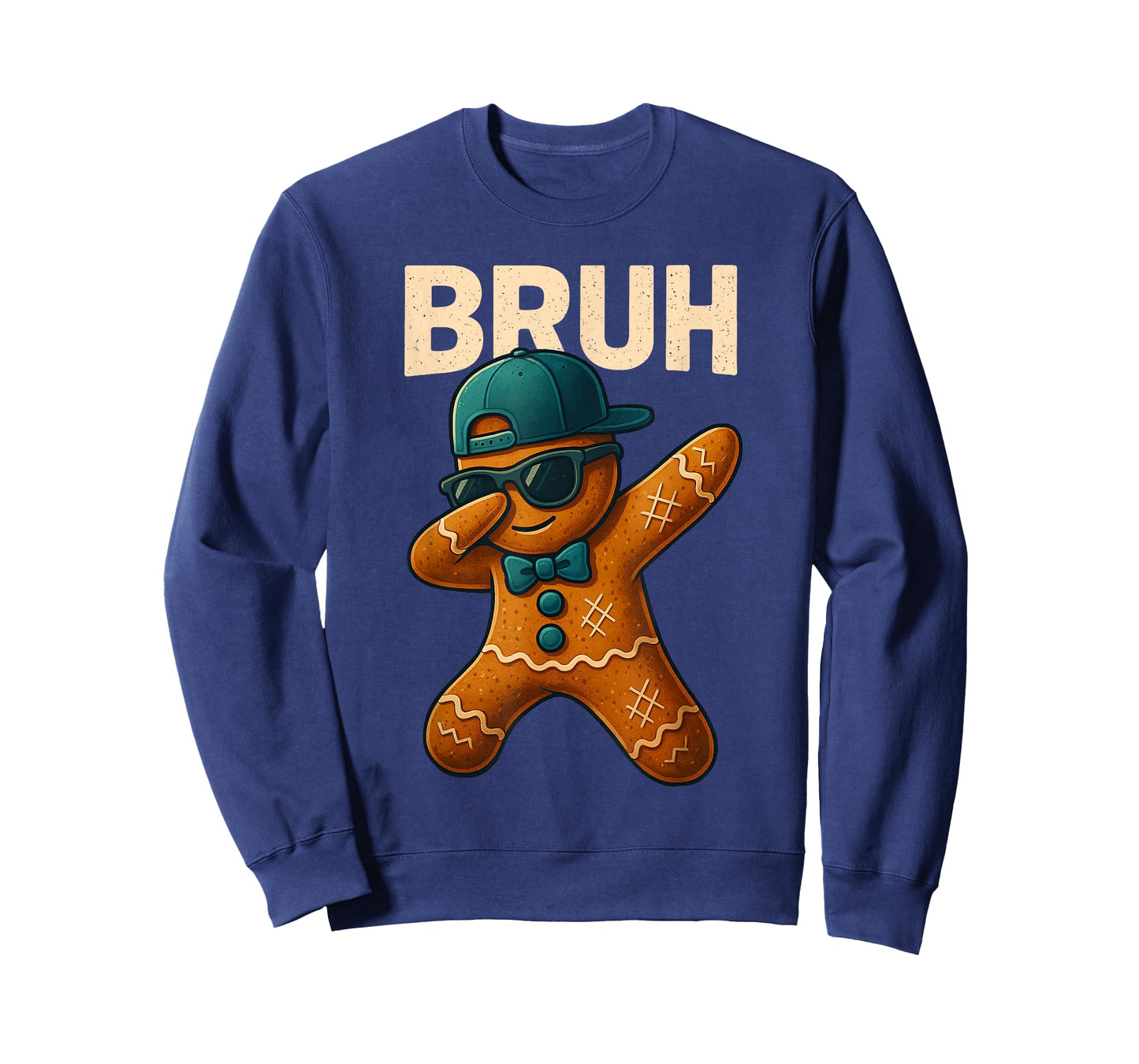 Dabbing Gingerbread Bruh Christmas Dab Teen Boys Toddler Kid T-Shirt