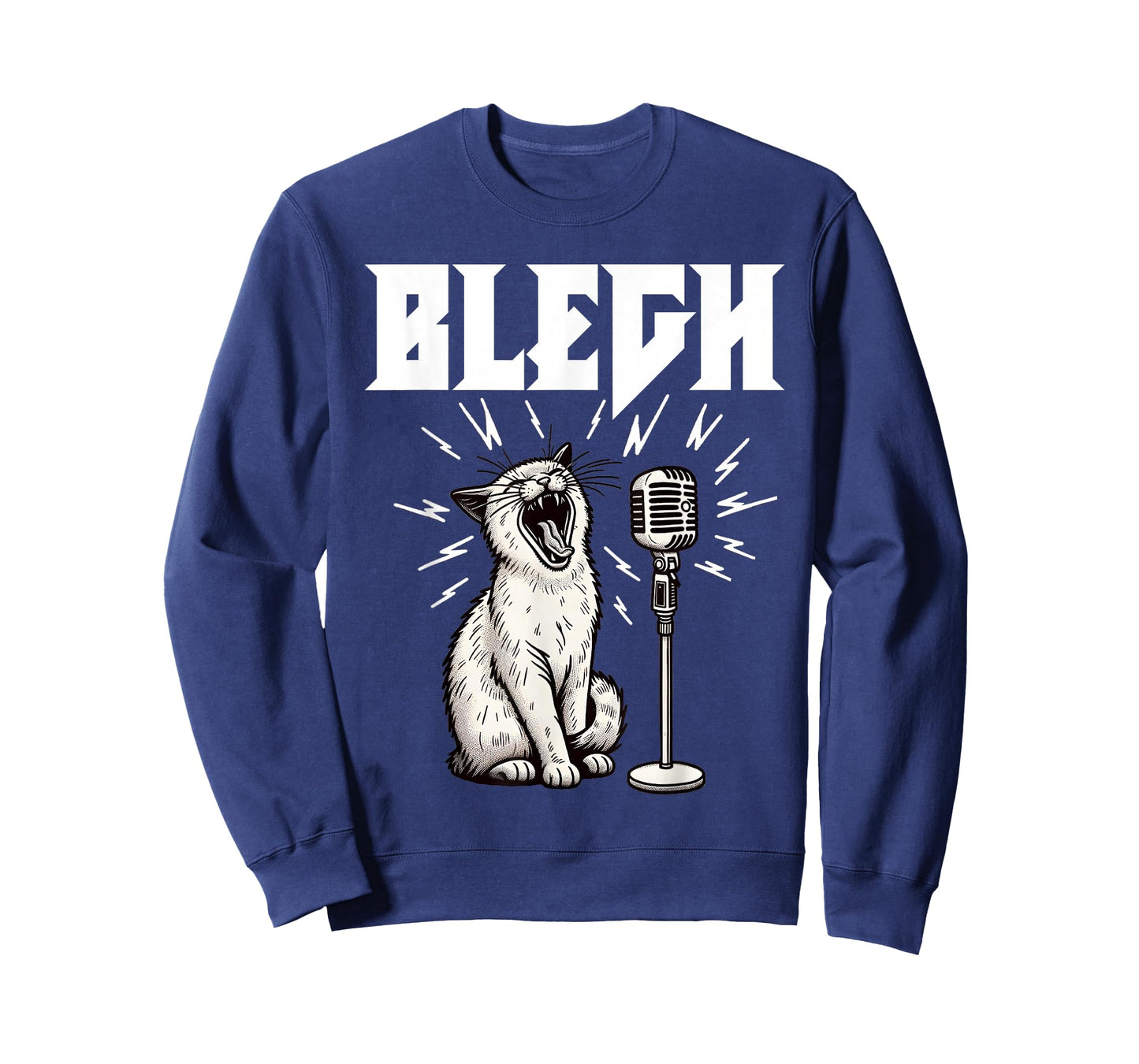 Deathcore Blegh Cat Bleh Funny Metalcore Music Breakdown T-Shirt