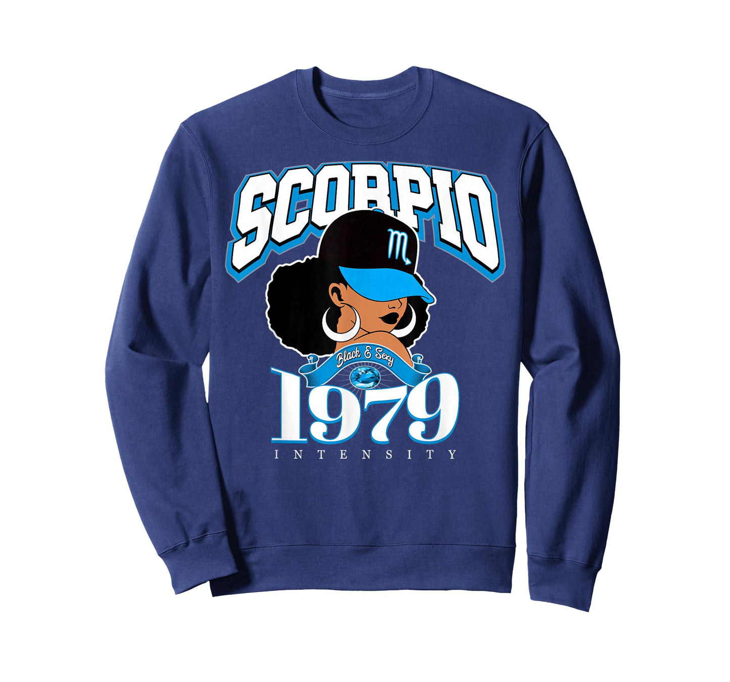 Scorpio 1979 Afro Queen Zodiac Birthday Gifts T-Shirt