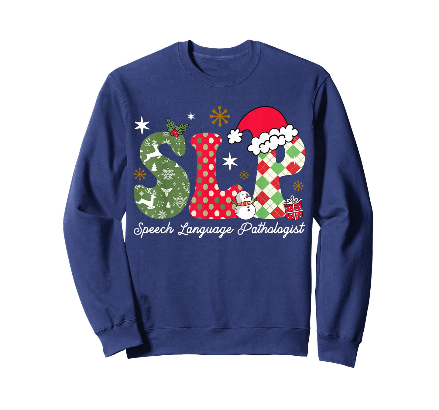 Christmas Speech Language Pathologist SLP Speech Therapy T-Shirt