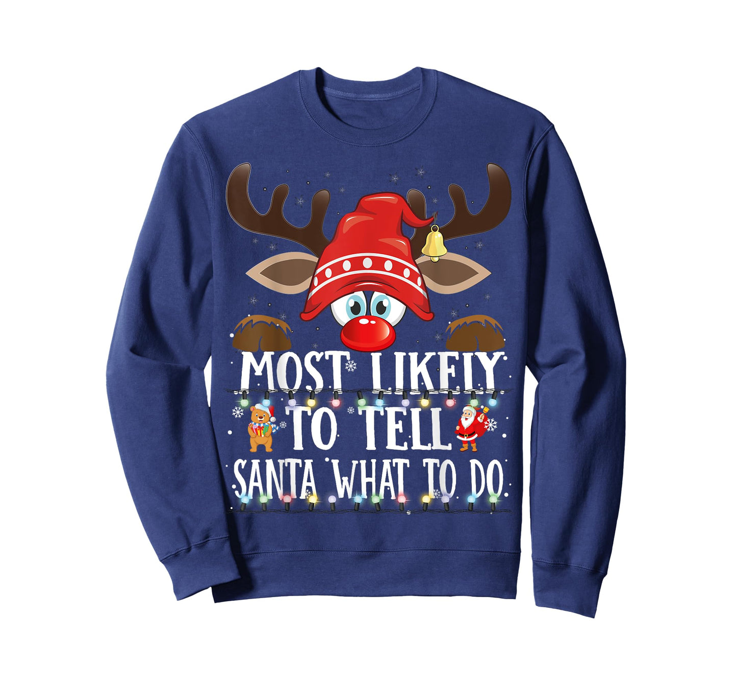 Christmas Matching Most Likely to Tell Santa What to Do PJS T-Shirt