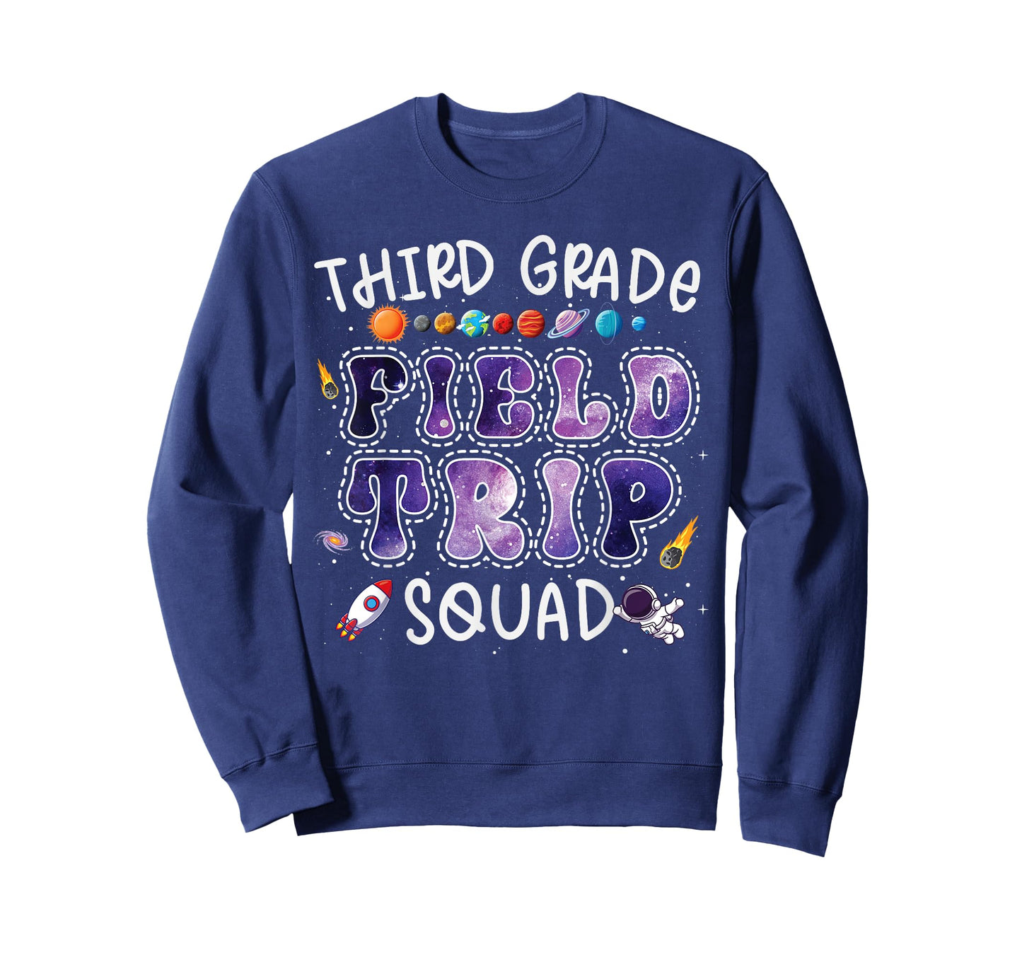 3rd Grade Space Center Field Trip Squad Teacher Student T-Shirt