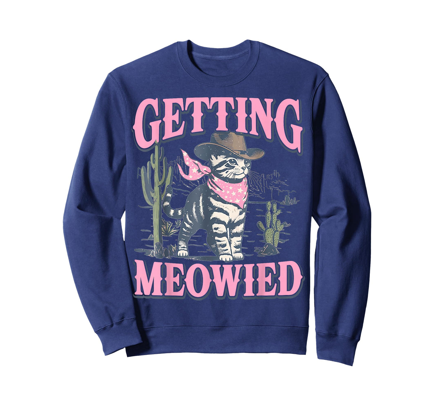 Bachelorette Party Cowgirl Getting Meowied Cat Bride Funny T-Shirt