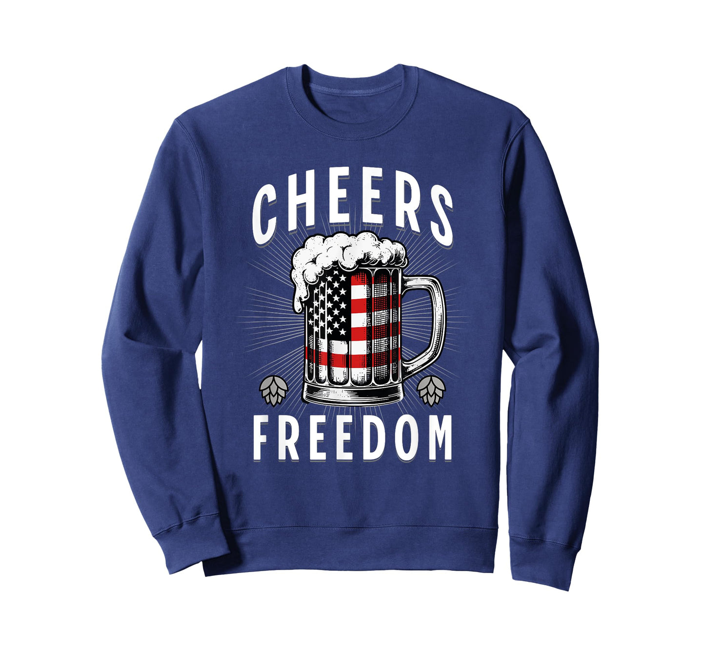4th of July Beer Drinking American Flag Pride Merica USA T-Shirt for Women Men