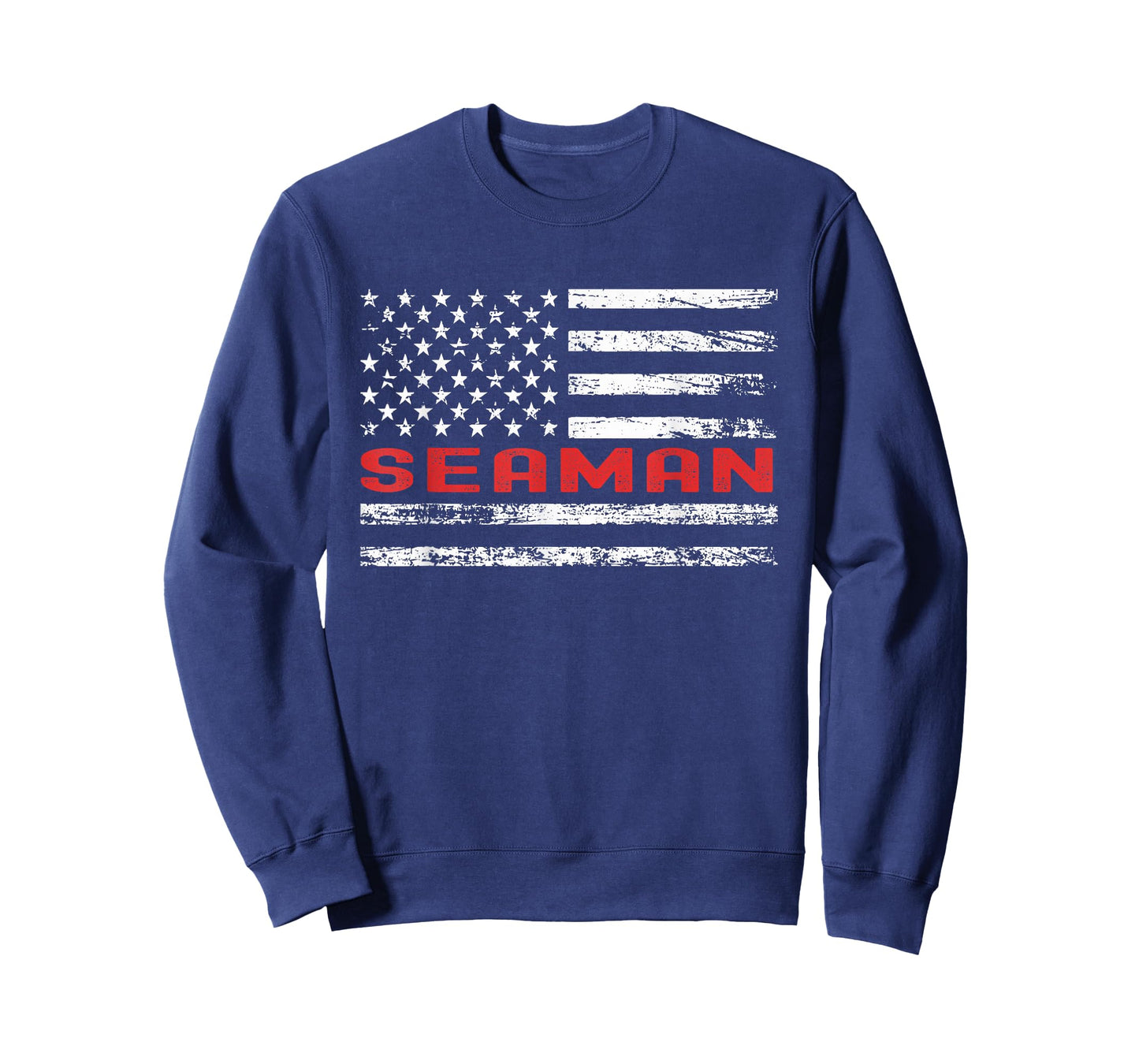 Seaman USA Flag Profession Retro Job Title T-Shirt