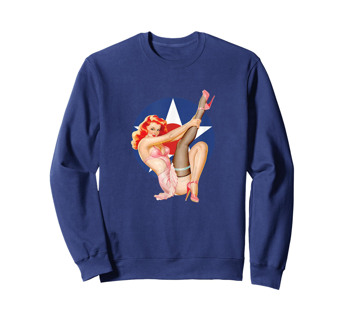 Vintage Patriotic Pinup Girl T-Shirt