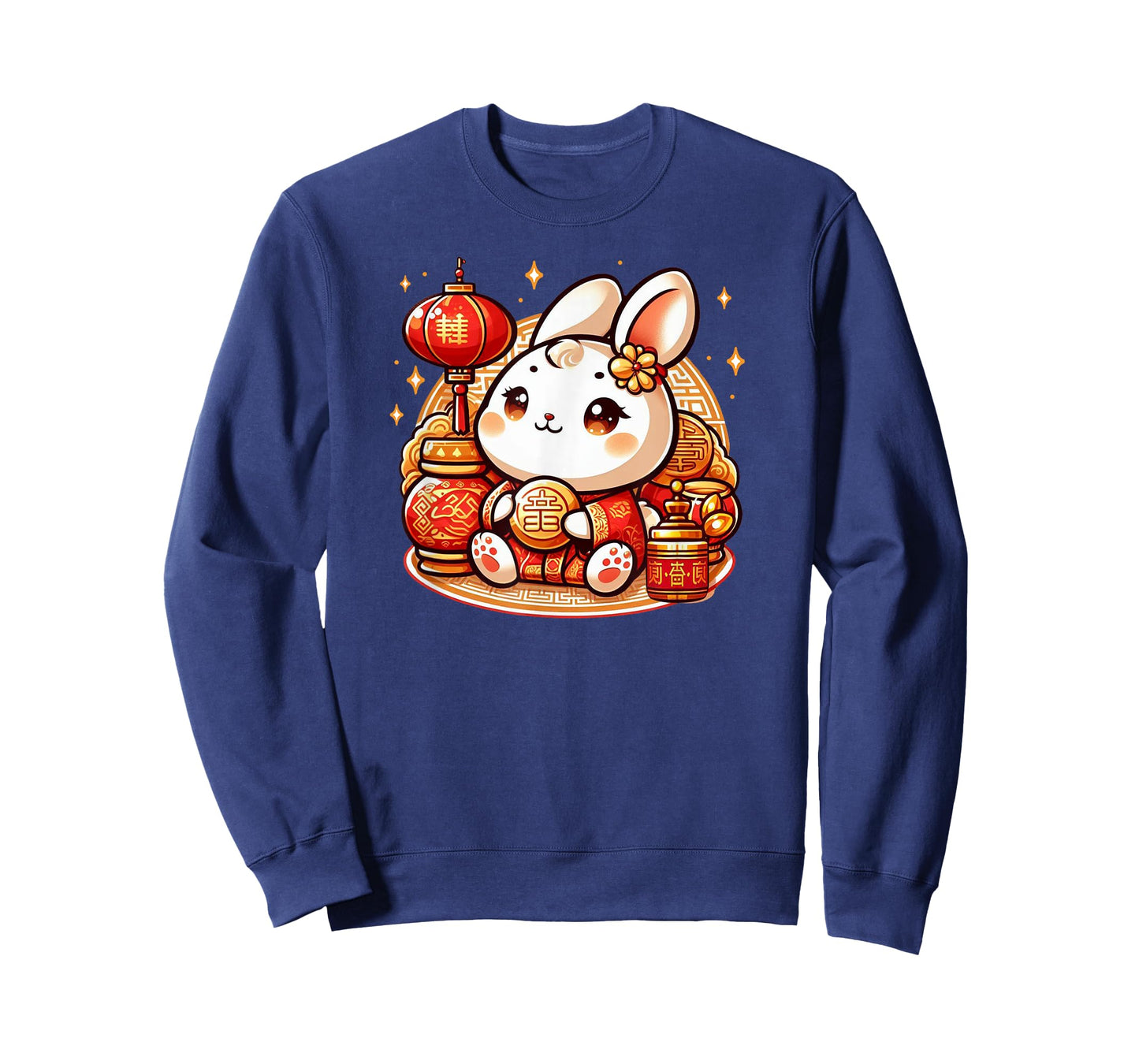Cute Kawaii Rabbit Gold Red Chinese Lunar New Year Lucky T-Shirt