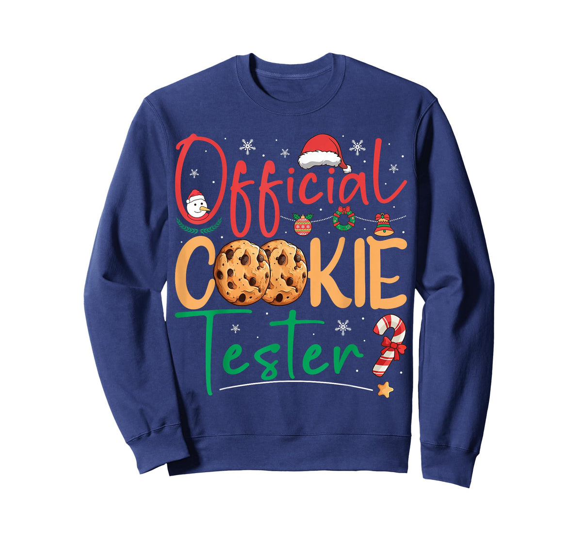 Official Cookie Tester Funny Christmas Pajamas Xmas Matching T-Shirt