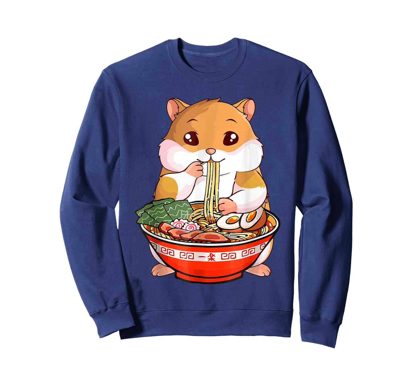 Cute Hamster Ramen Lover Funny Kawaii Noodle Design T-Shirt