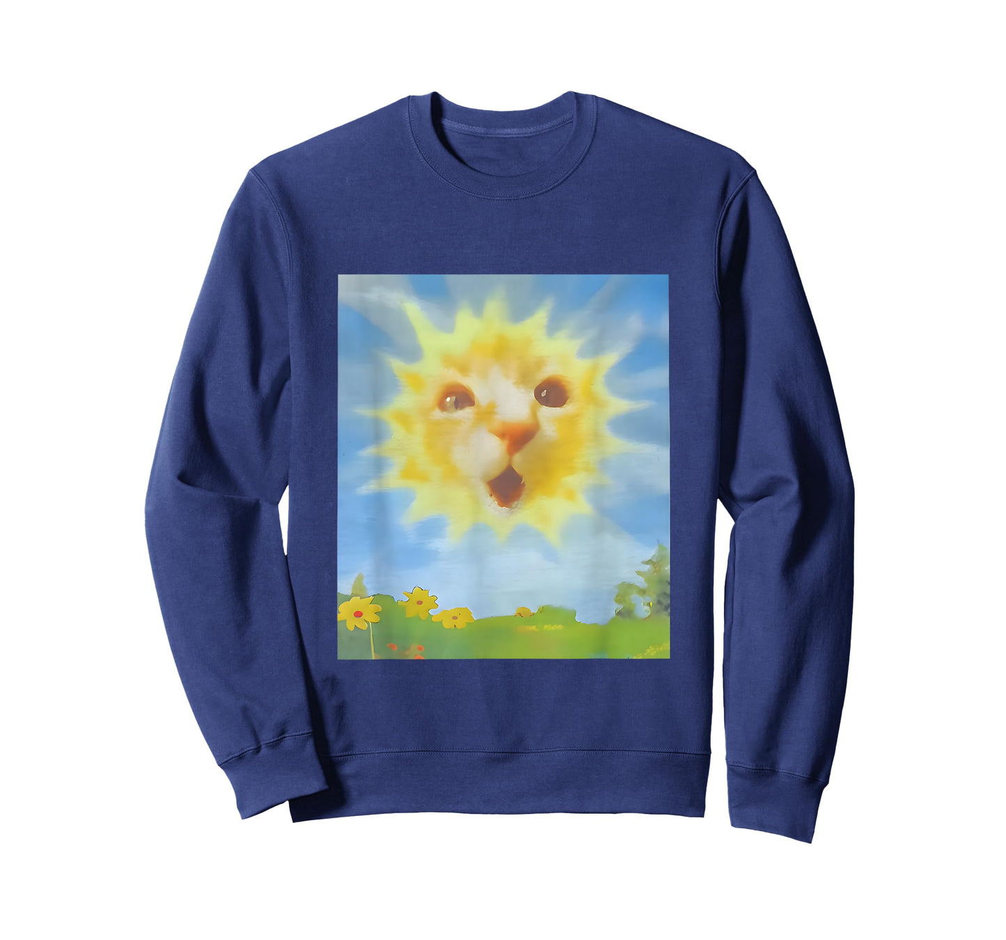 Cat as a Sunshine Sunrise Cat Face Morning Vibes T-Shirt