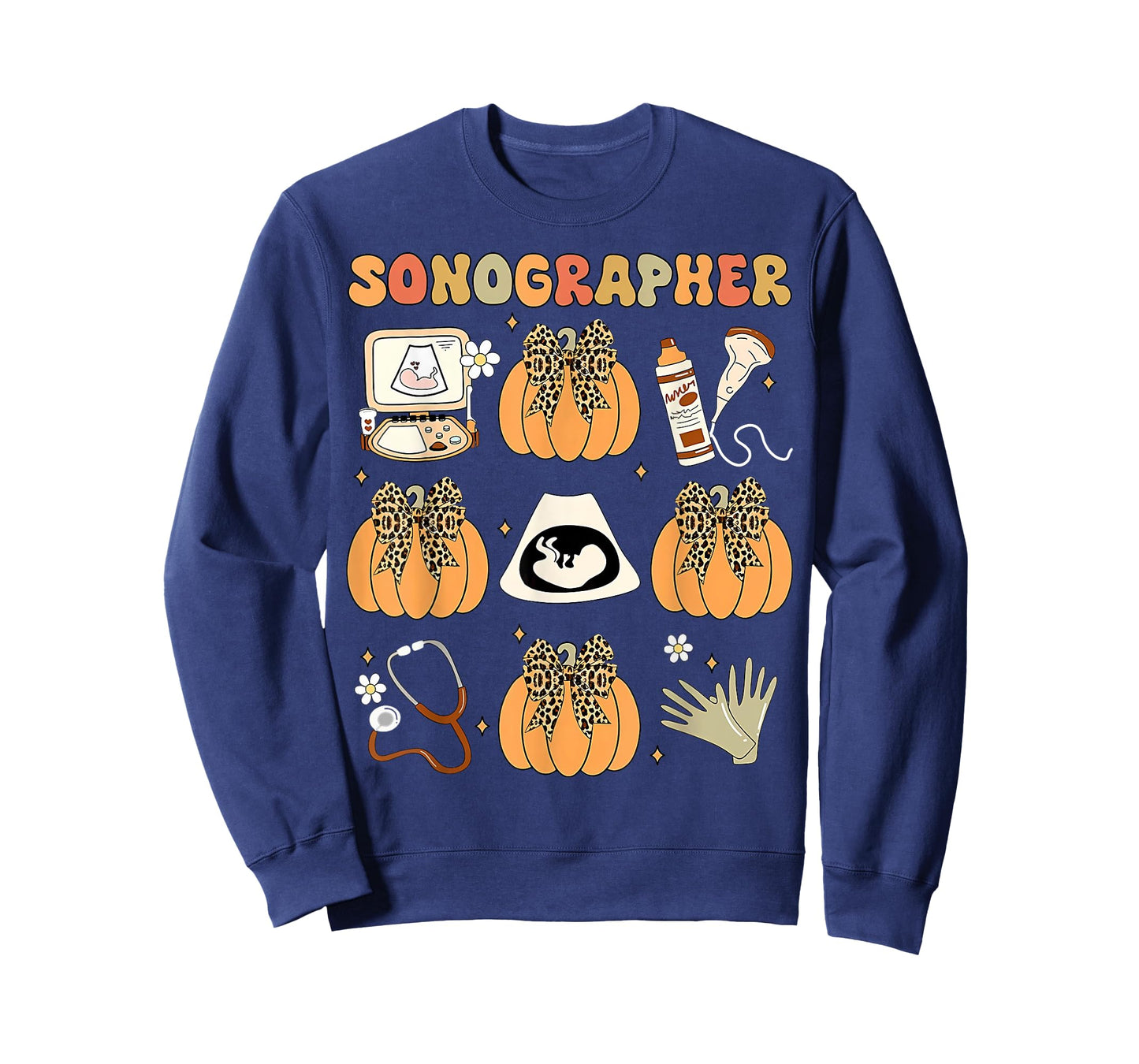 Coquette Sonographer Fall Ultrasound Tech Nurse Thanksgiving T-Shirt