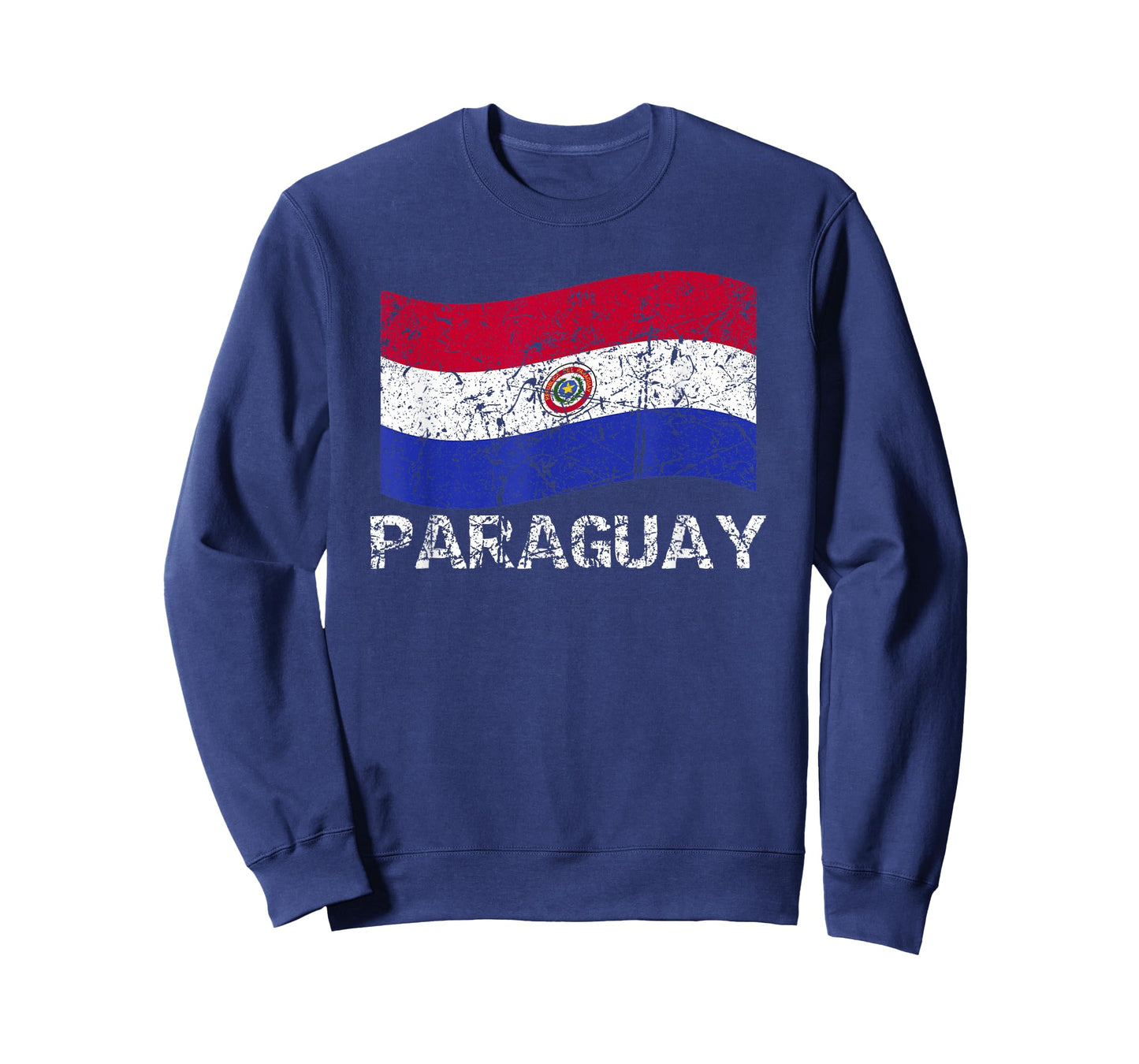 Paraguayan Flag Of Paraguay Distressed Men Women Kids T-Shirt