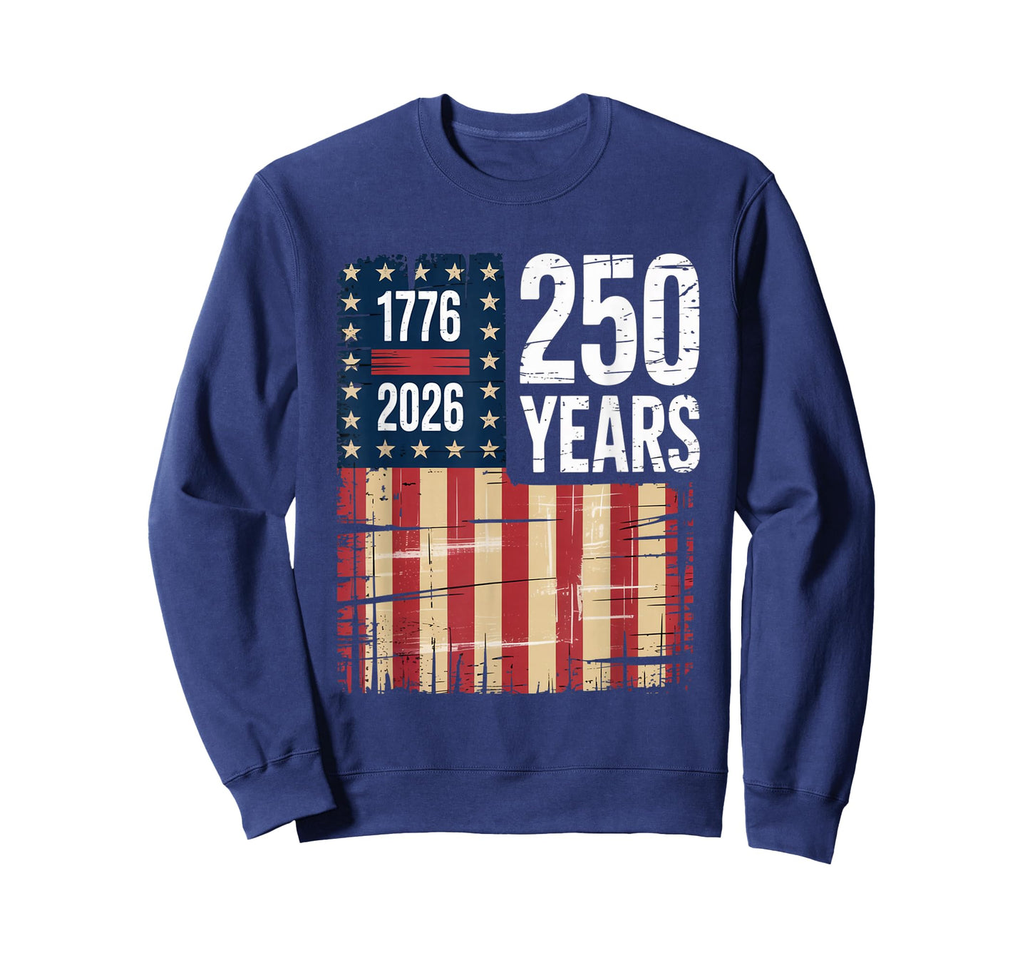 1776 2026 250 Years Anniversary Distressed US Flag Shirt T-Shirt