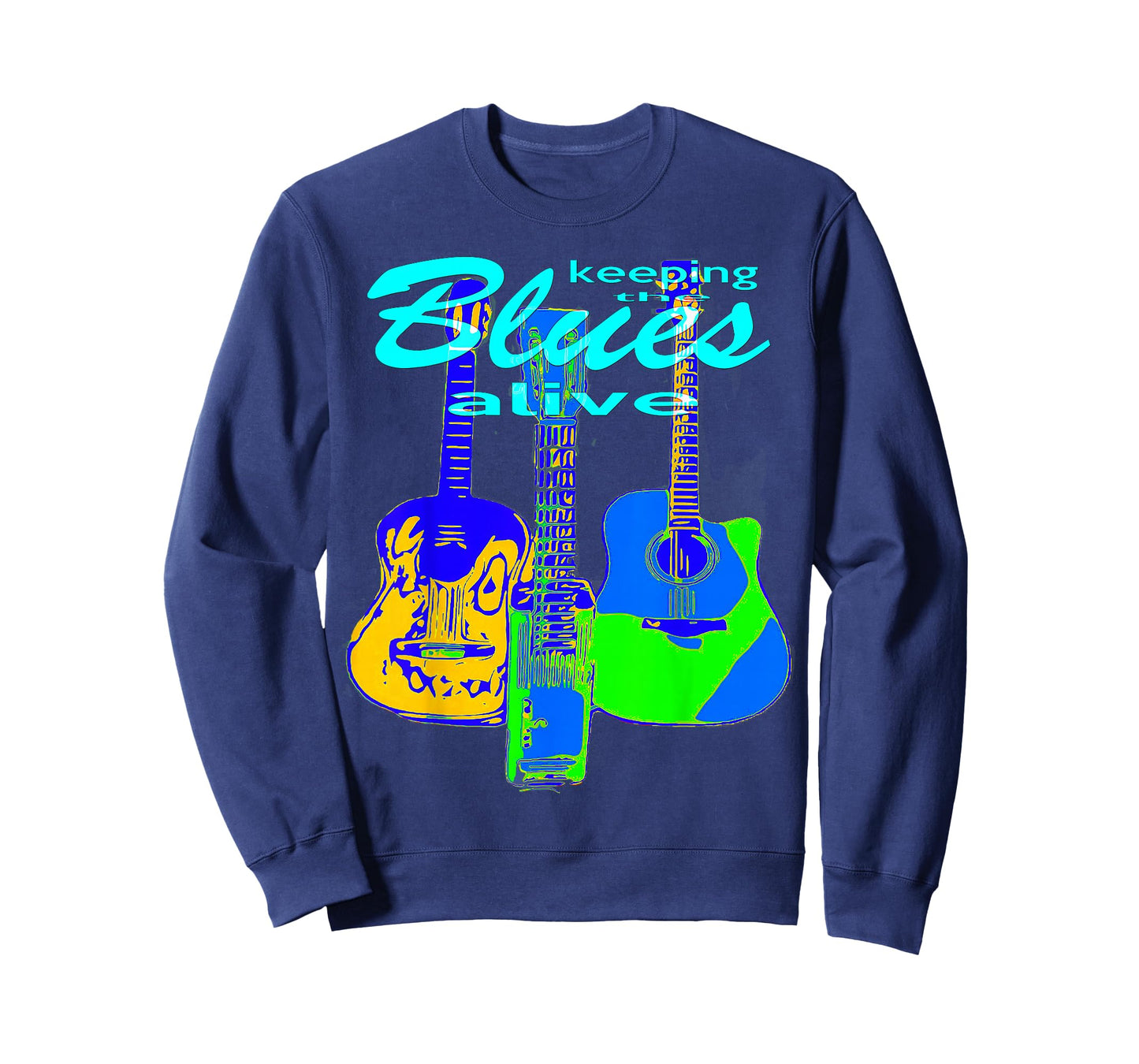 Blues Guitar Music -Keep The Blues Alive T-Shirt