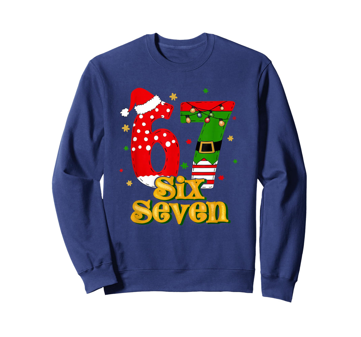 67 Mas Meme Candy Cane Six Seven Kids Men Women Christmas T-Shirt