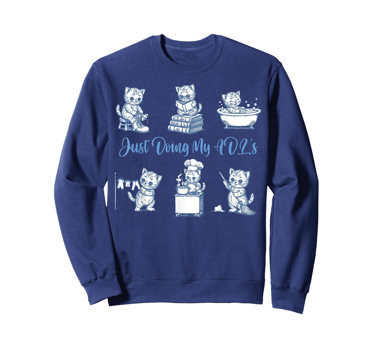 Occupational Therapy Cat Doing ADLs OTA Therapist Assistant T-Shirt