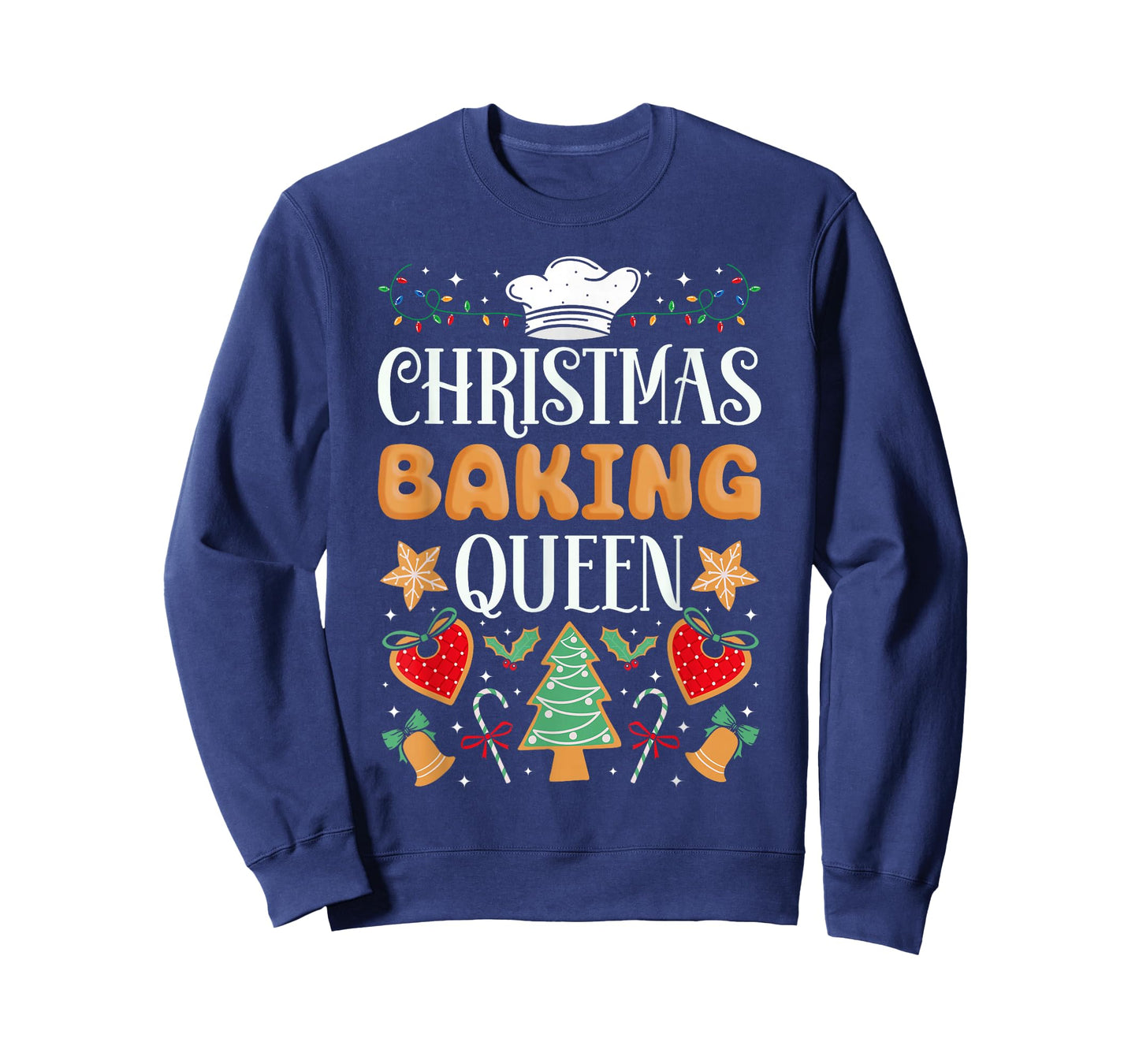 Bake Baking Christmas Gingerbread Man Queen Christmas Baking T-Shirt