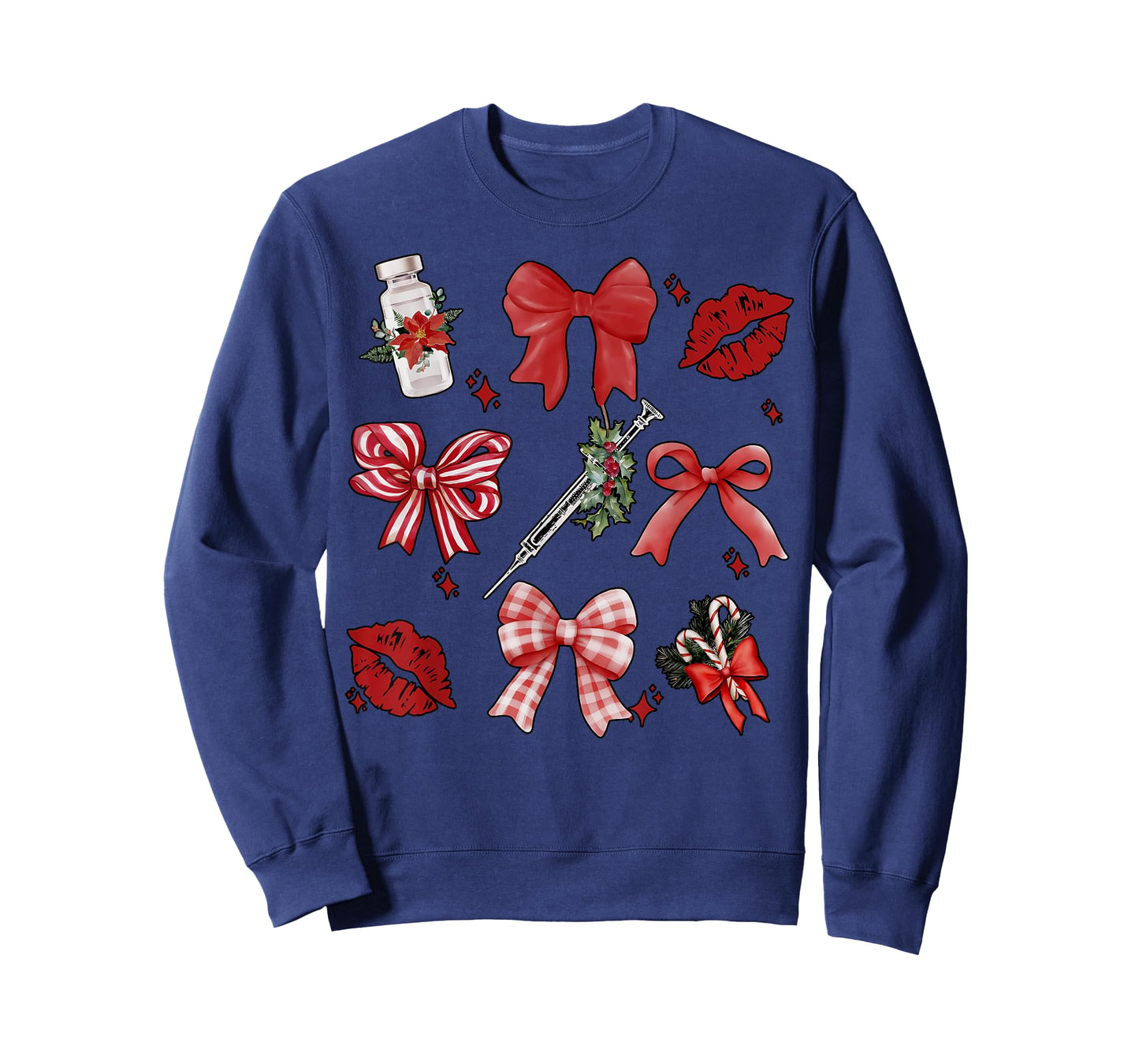 Christmas Aesthetic Nurse Injector Coquette Bow Botox Dealer T-Shirt