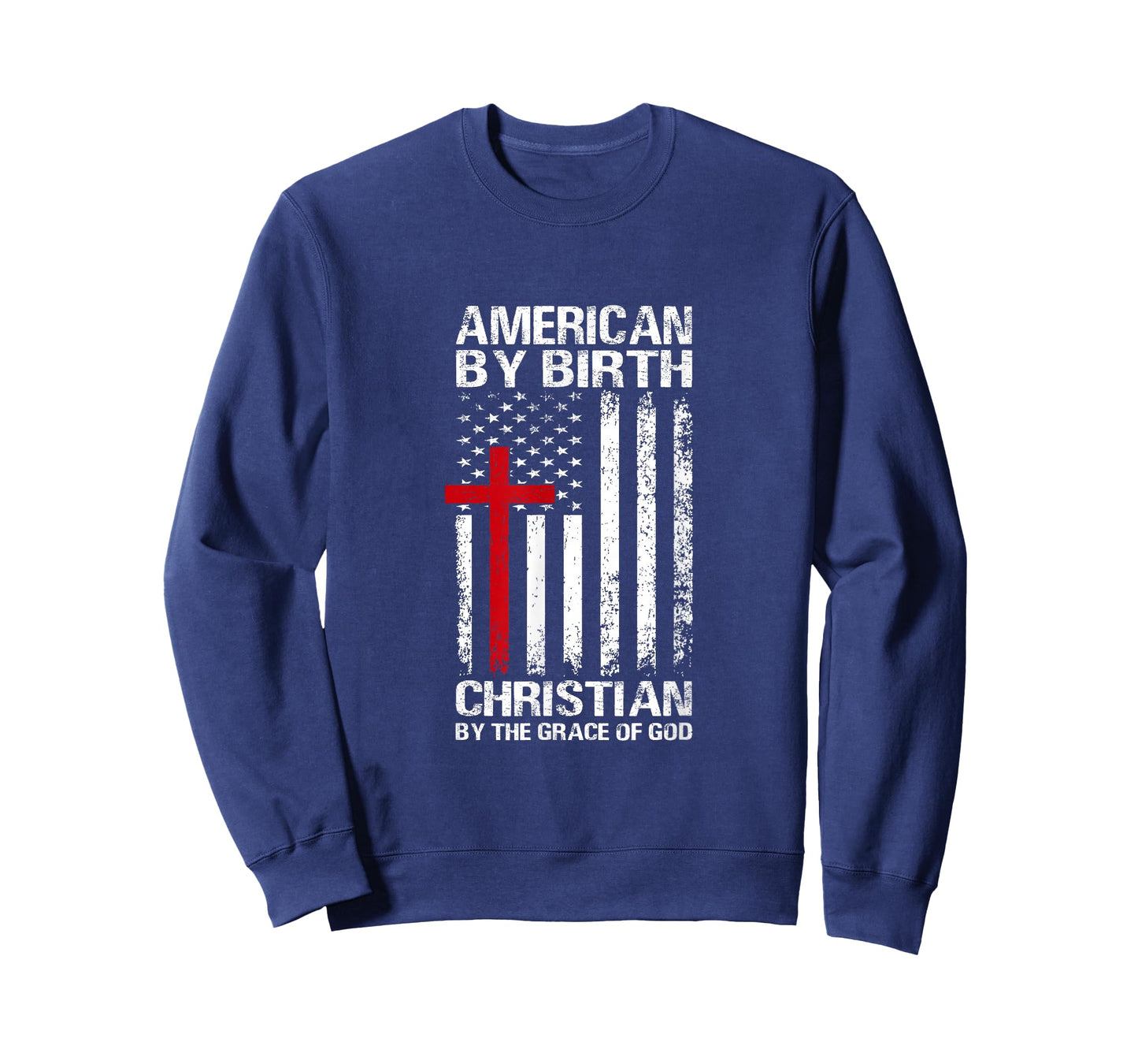 American Flag Cross Patriotic Religious Christian USA Faith T-Shirt