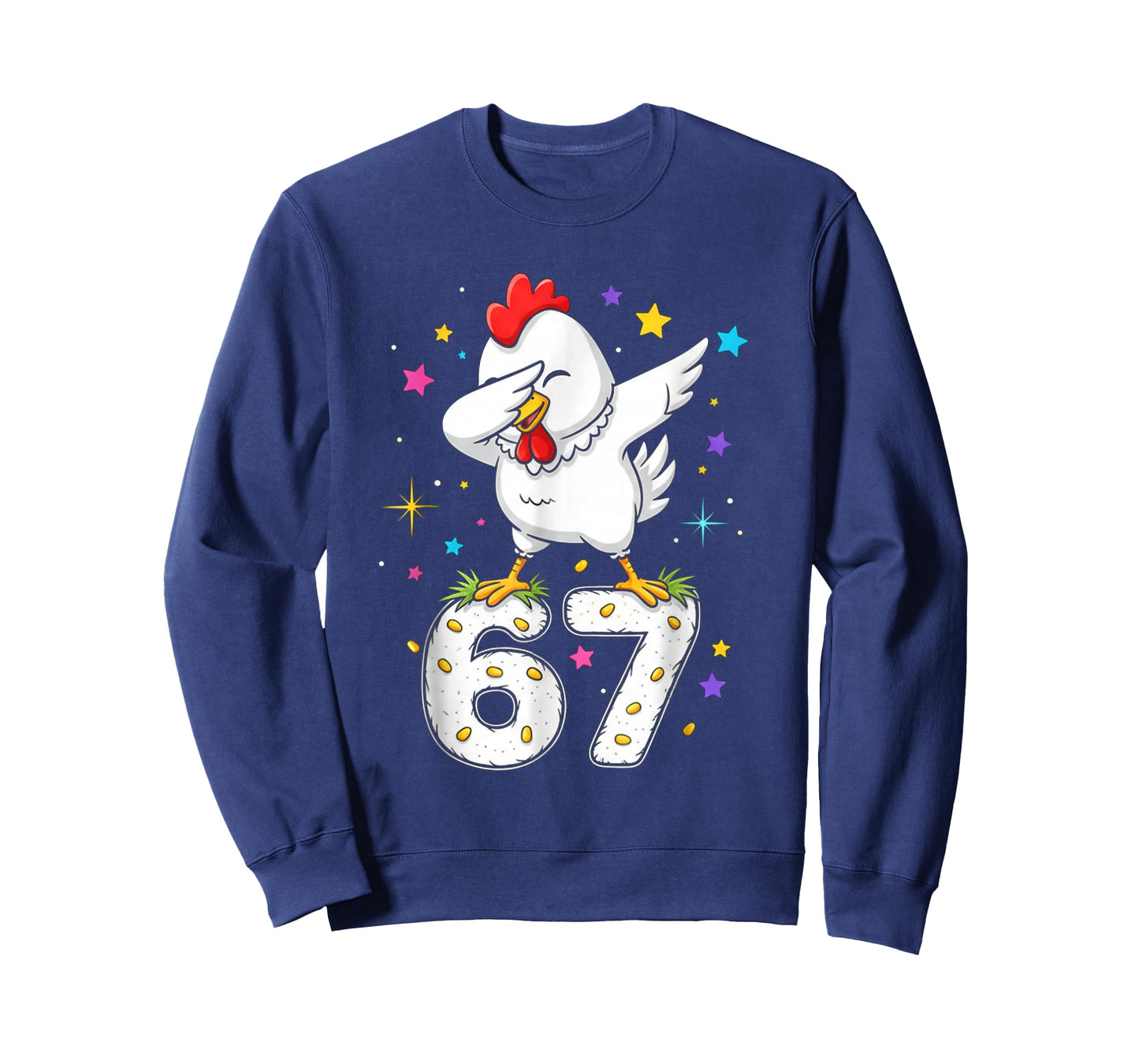 Dabbing Chicken 67 Funny Six Seven Gen Z Slang Meme Cute T-Shirt