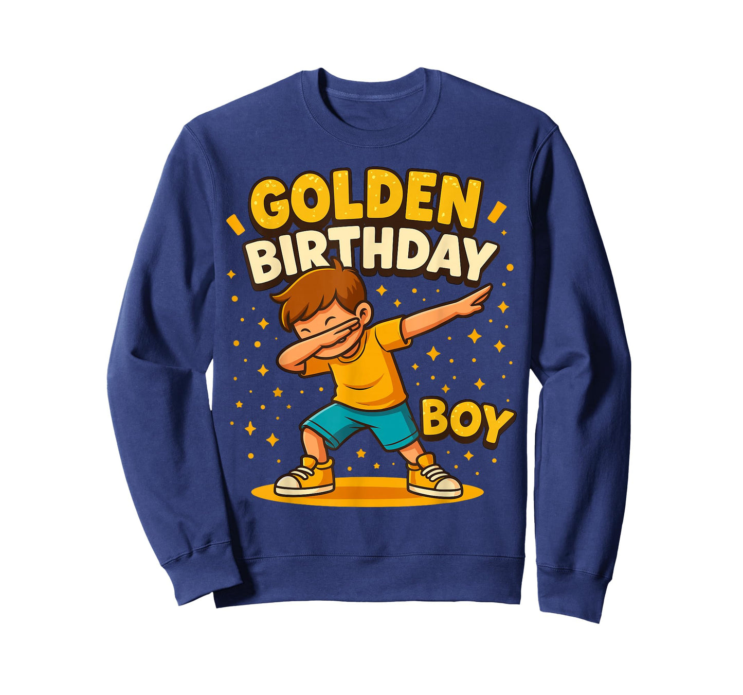 Golden Birthday Boys Bday Toddlers Birthday Party Decoration T-Shirt
