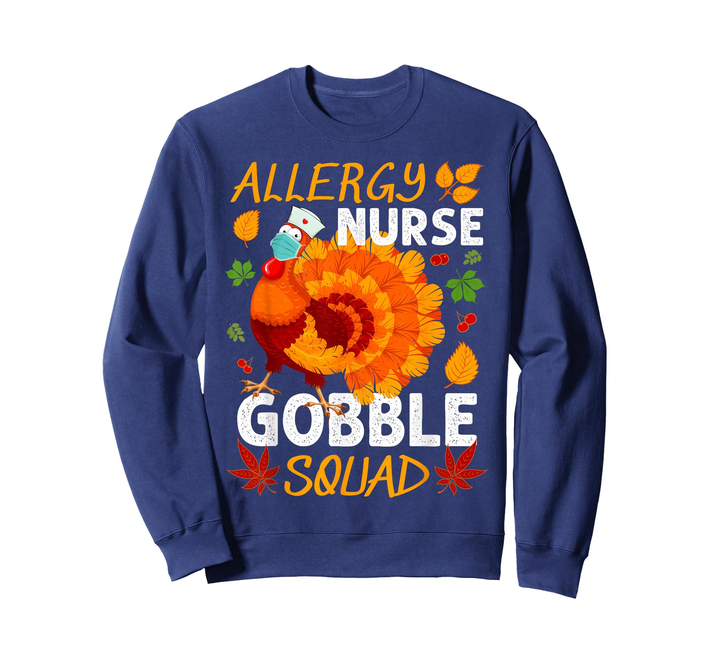 Allergy Nurse Gobble Squad Turkey Thanksgiving Fall T-Shirt