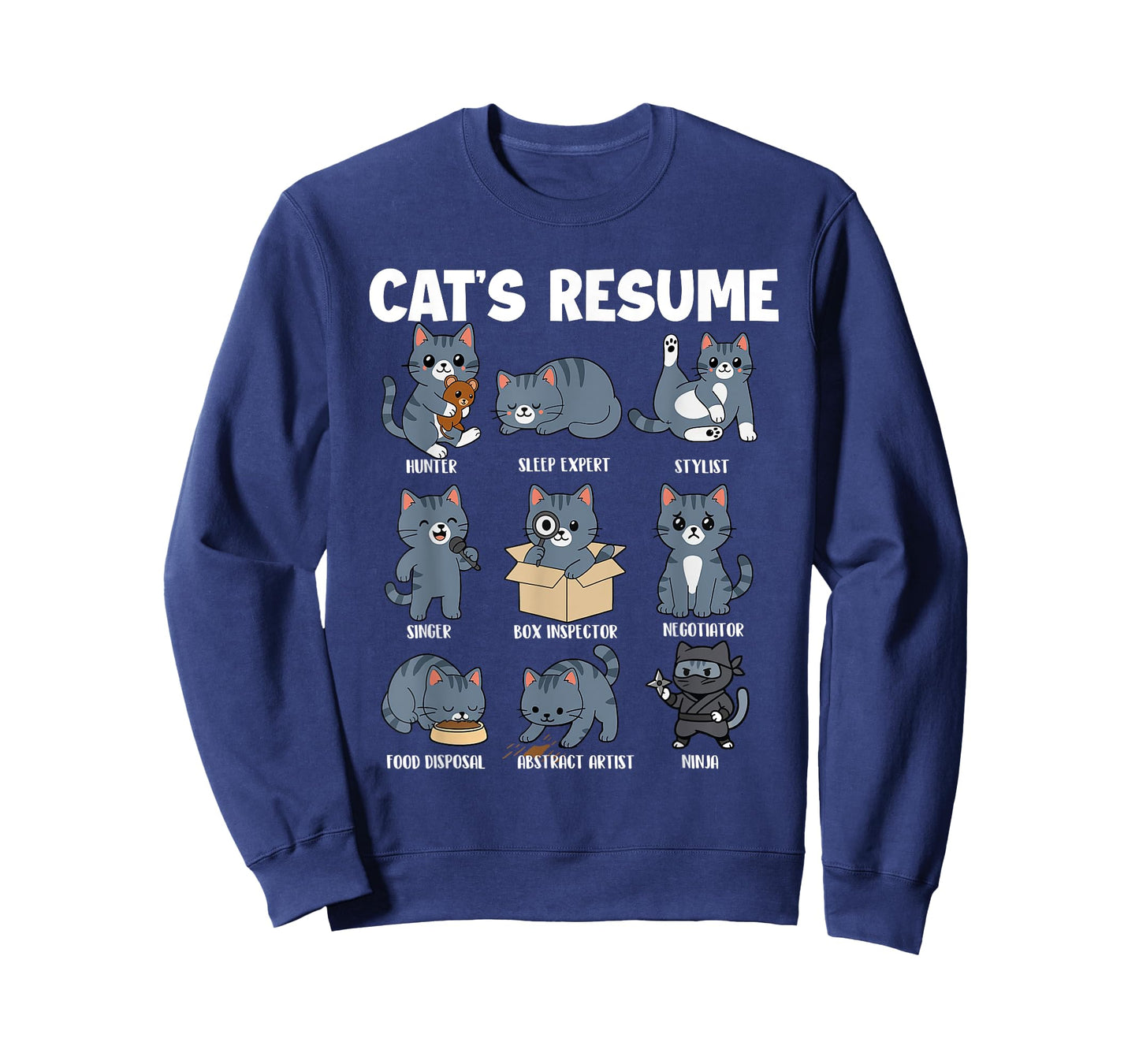 Cat's Resume - Cat Lover Kitten Owner Kitty Cat Mom T-Shirt