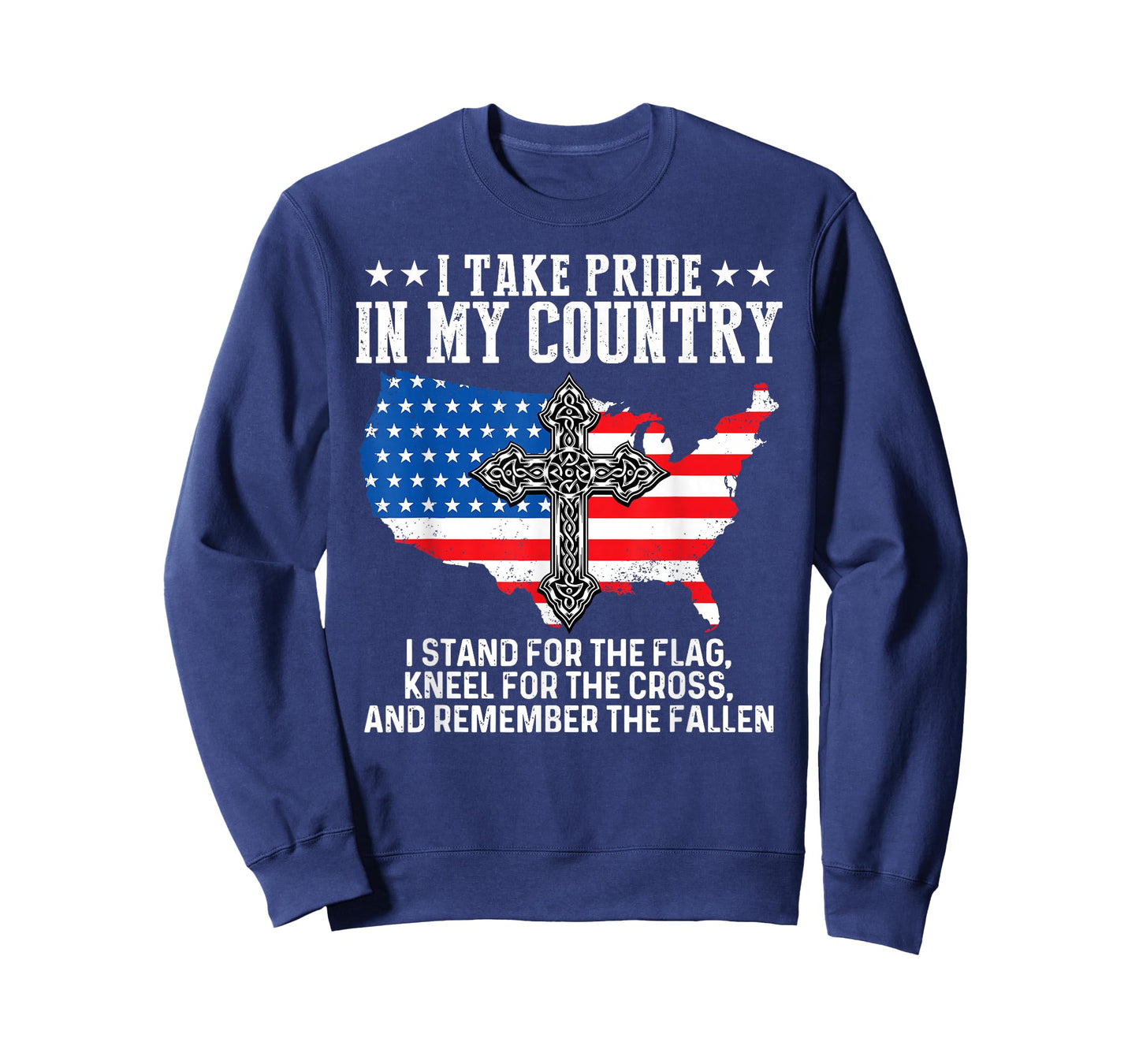 I Take Pride In My Country USA Flag 4th July Patriotic Tee T-Shirt