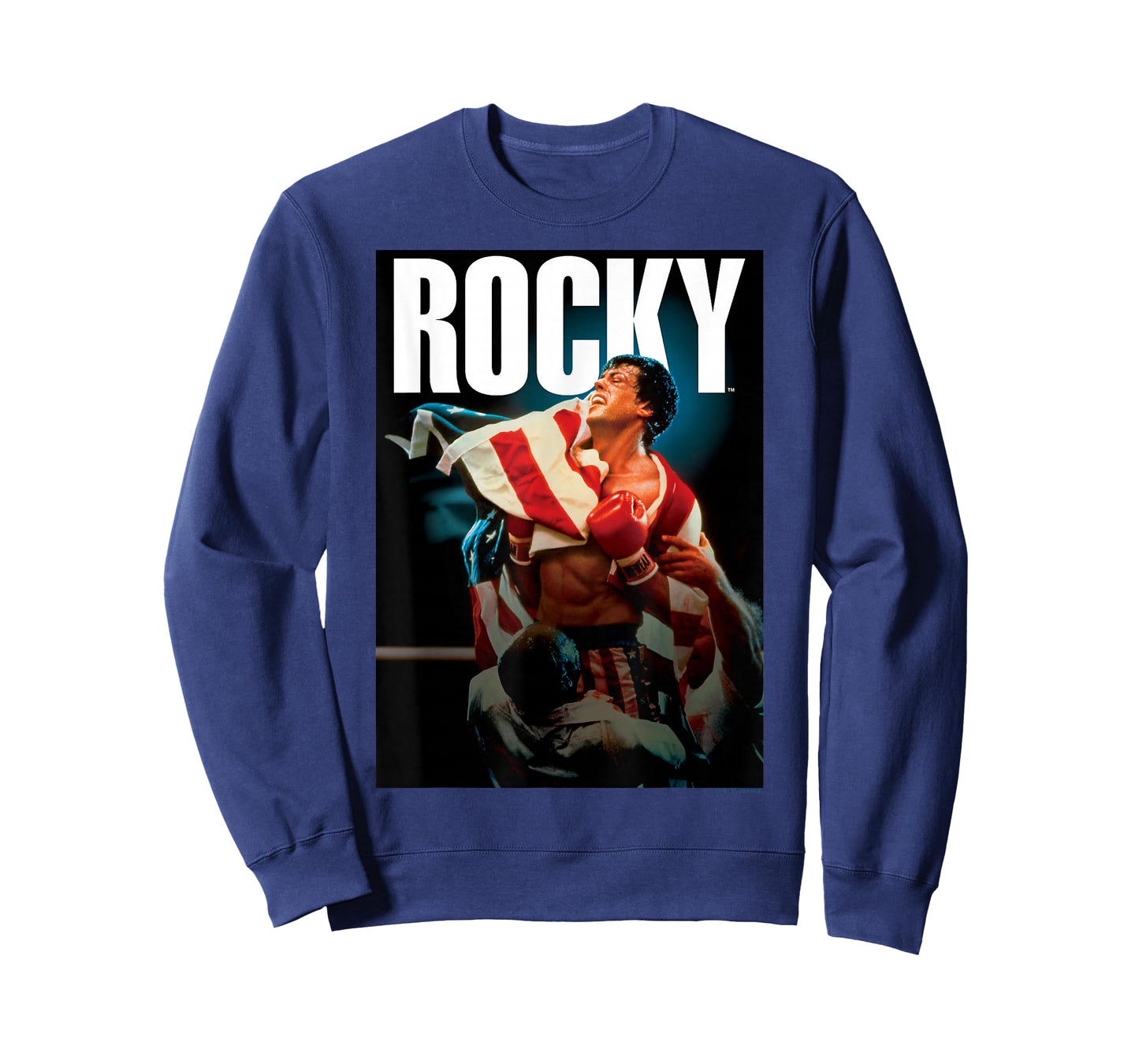 Rocky IV American Flag Portrait T-Shirt Small