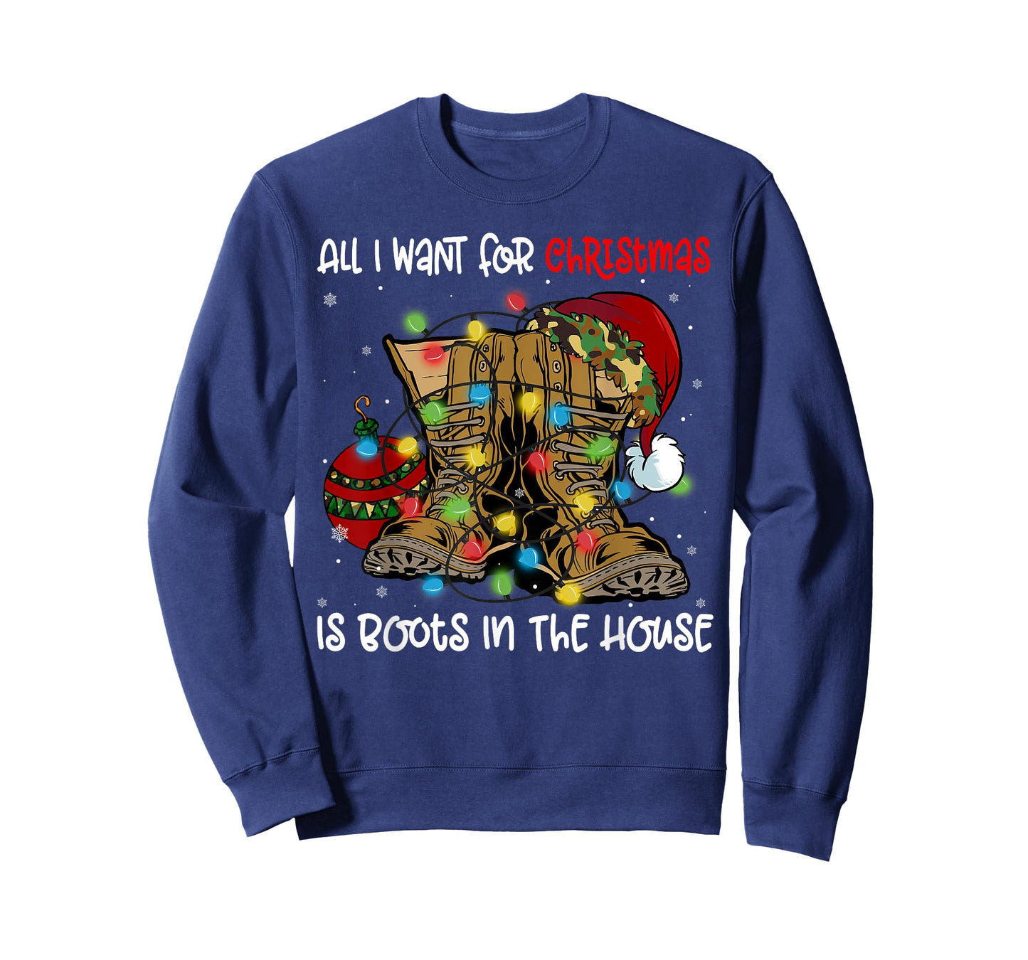 All I Want For Christmas Is Boots In The House Santa Hat T-Shirt
