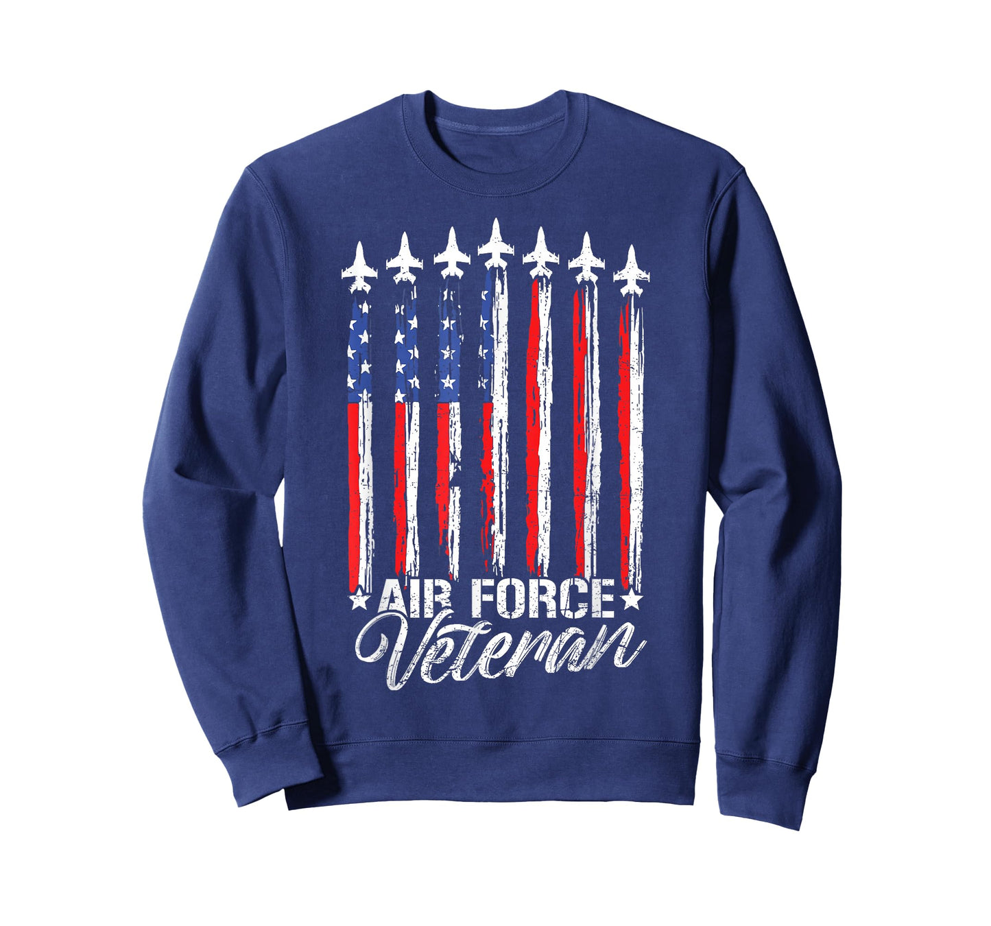 Patriotic US Air Force Veteran Flag USA American USAF T-Shirt
