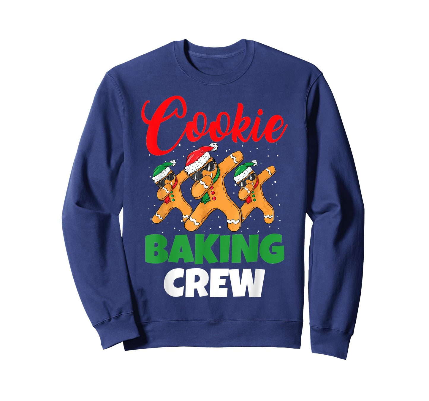 Cookie Baking Crew Dabbing Gingerbread Men Christmas Hats T-Shirt