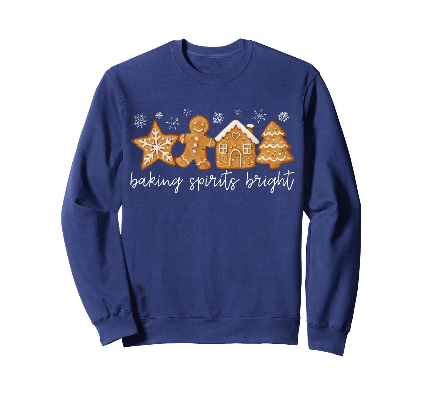Baking Spirits Bright Gingerbread Cookie Christmas Holiday T-Shirt